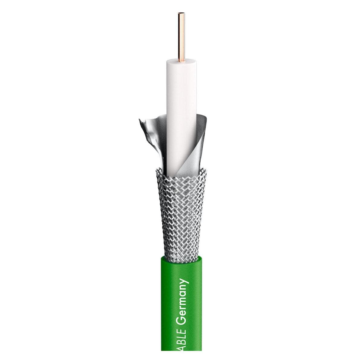 video cable SC-RG Classic Broadcast; 1 x 1,00; PVC Ø 7,10 mm; green