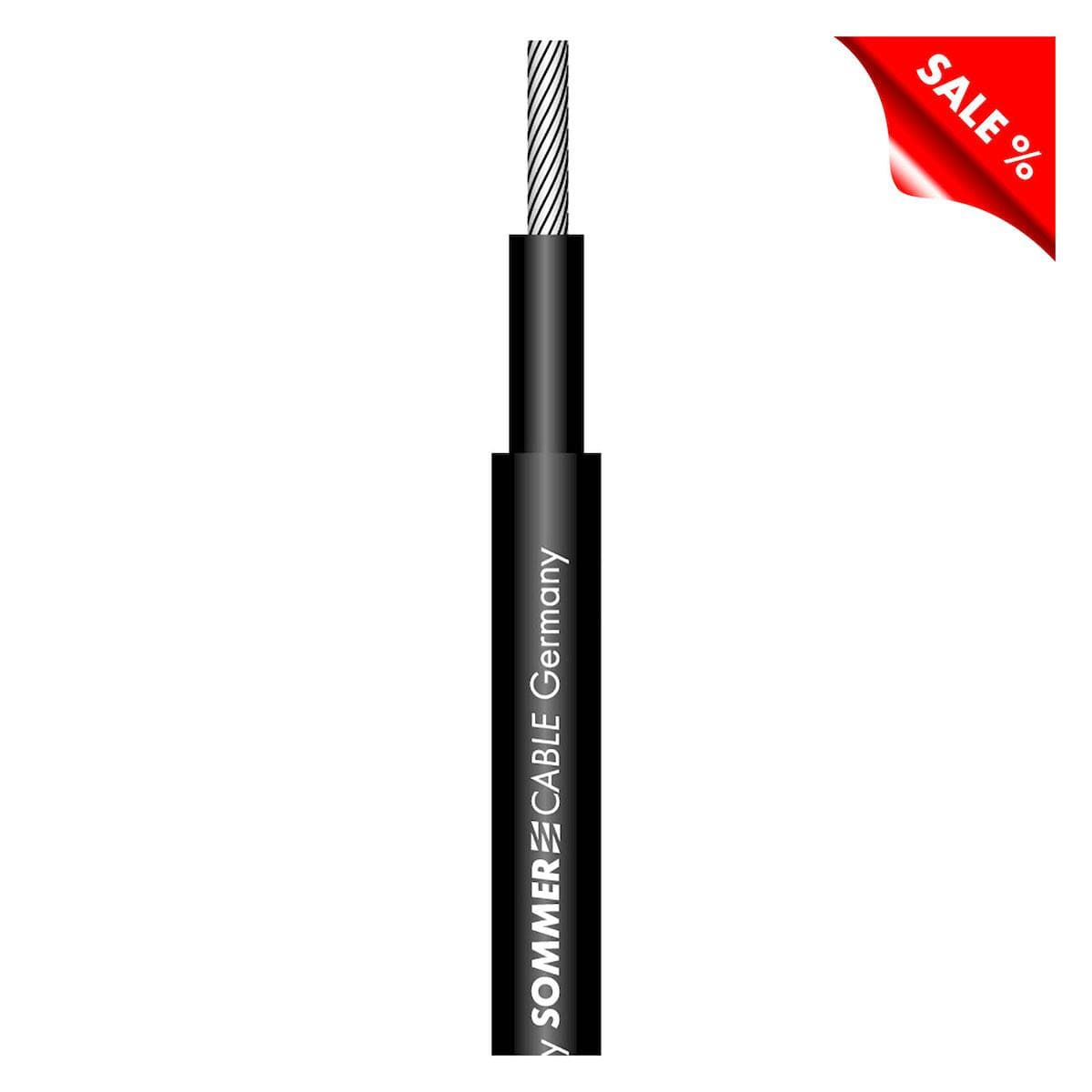 Photo-Voltaic cable Tempoflex Solar; cross-braided HEPR; black, Ø 6,60 mm
