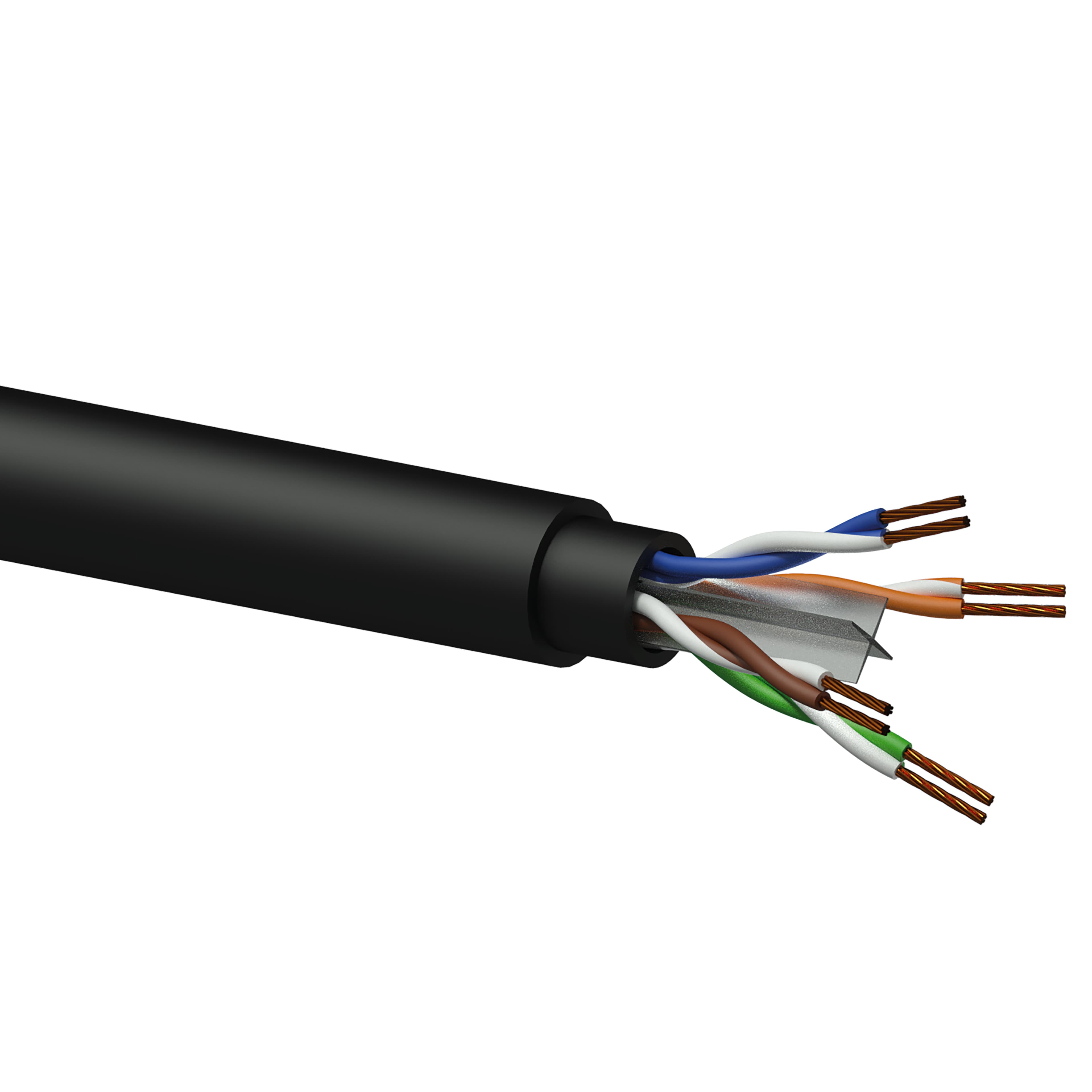 Networking cable - CAT6 - U/UTP - flex 0.22 mm² - 24 AWG - HighFlex™ wooden reel