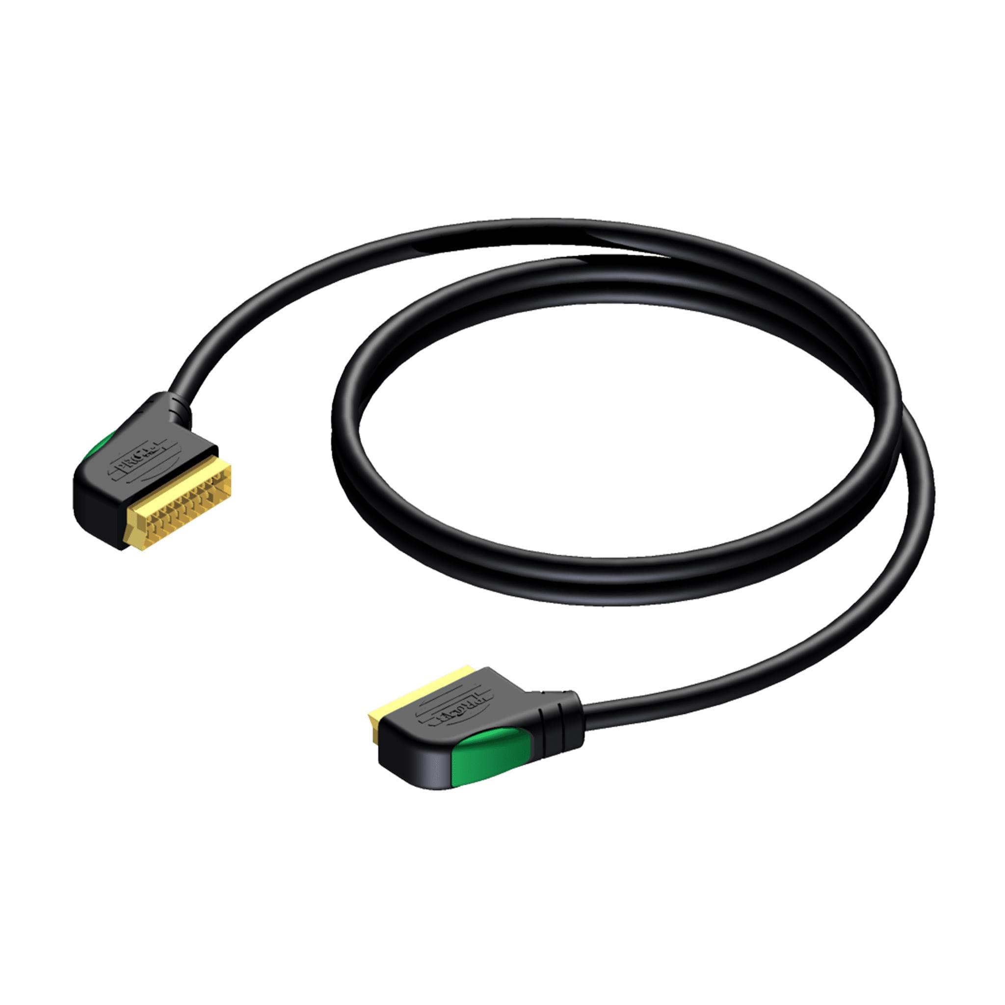 Scart male - scart male, 1,5m