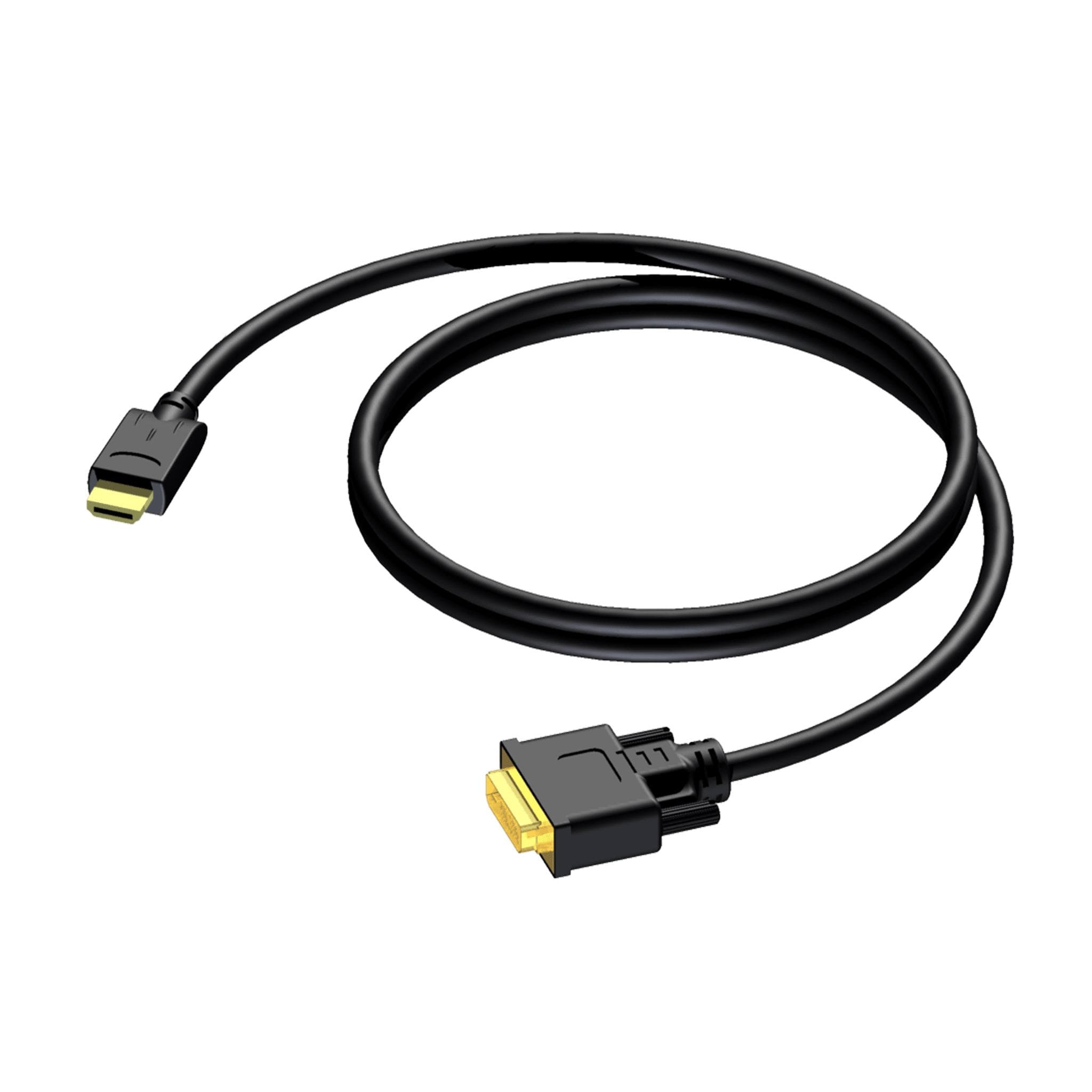 DVI D male - HDMI A male 5 meter