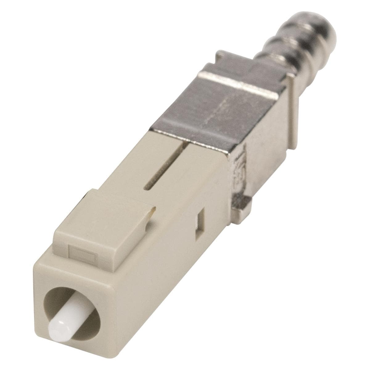 HICON Fiber-LC, plastic, crimp-male connector, straight, beige
