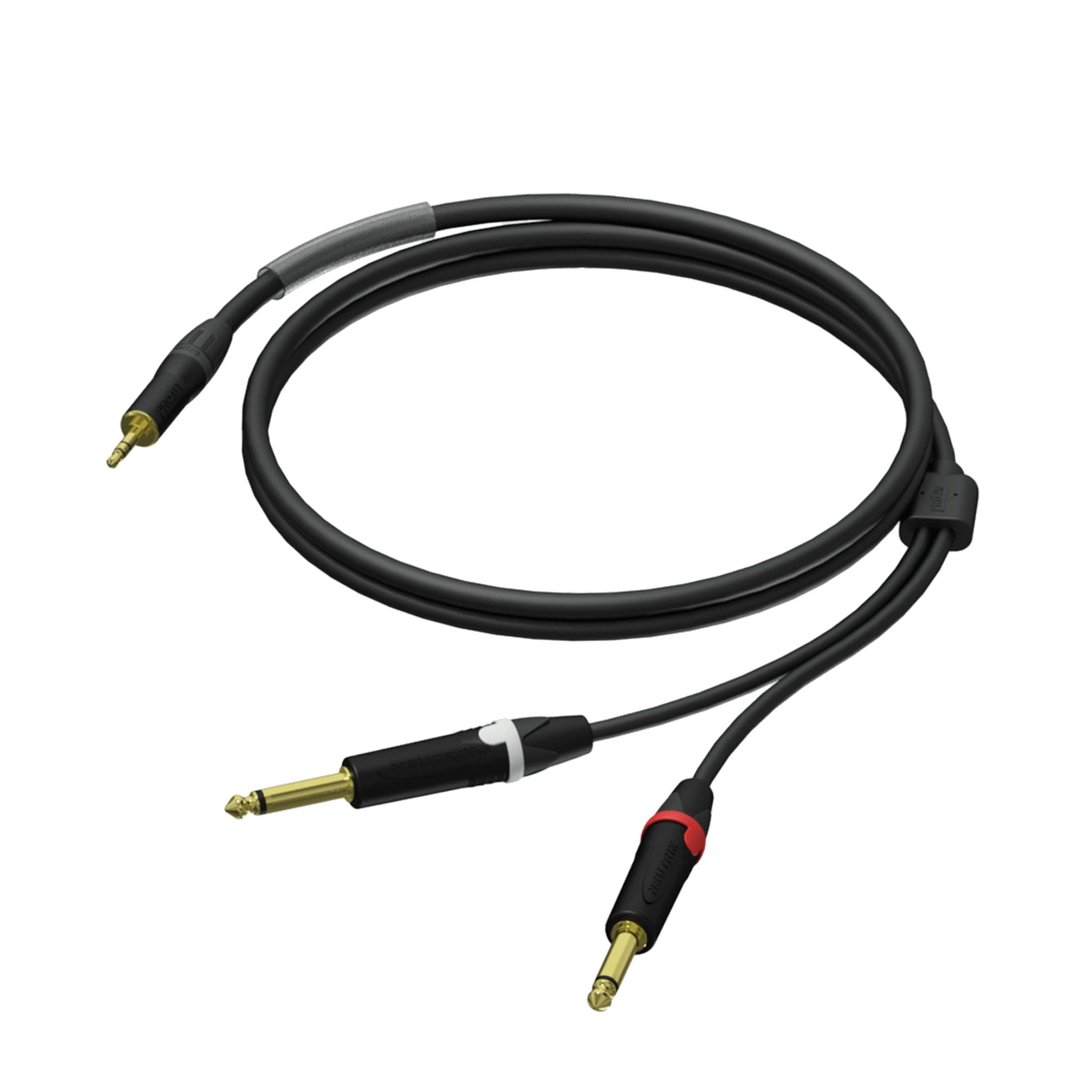 3.5 mm male stereo - 2 x 6.3 mm Jack male mono - UltraFlex™ 3 meter