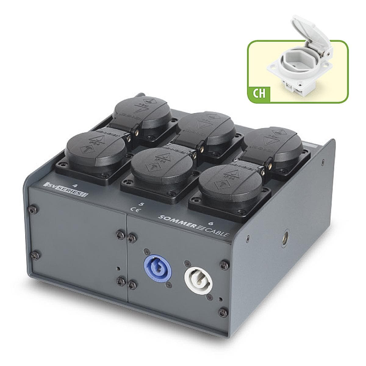 Sommer cable Power Distribution Systems ; MENNEKES | powerCon | 6 x SEV 1011