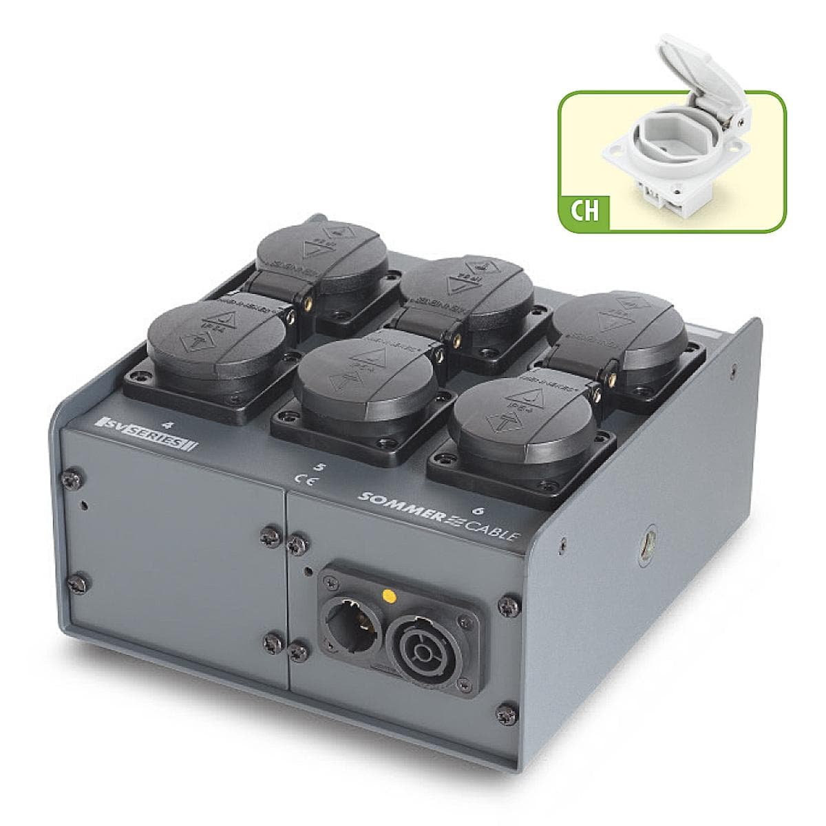 Sommer cable Power Distribution Systems ; MENNEKES | powerCon | 6 x SEV 1011