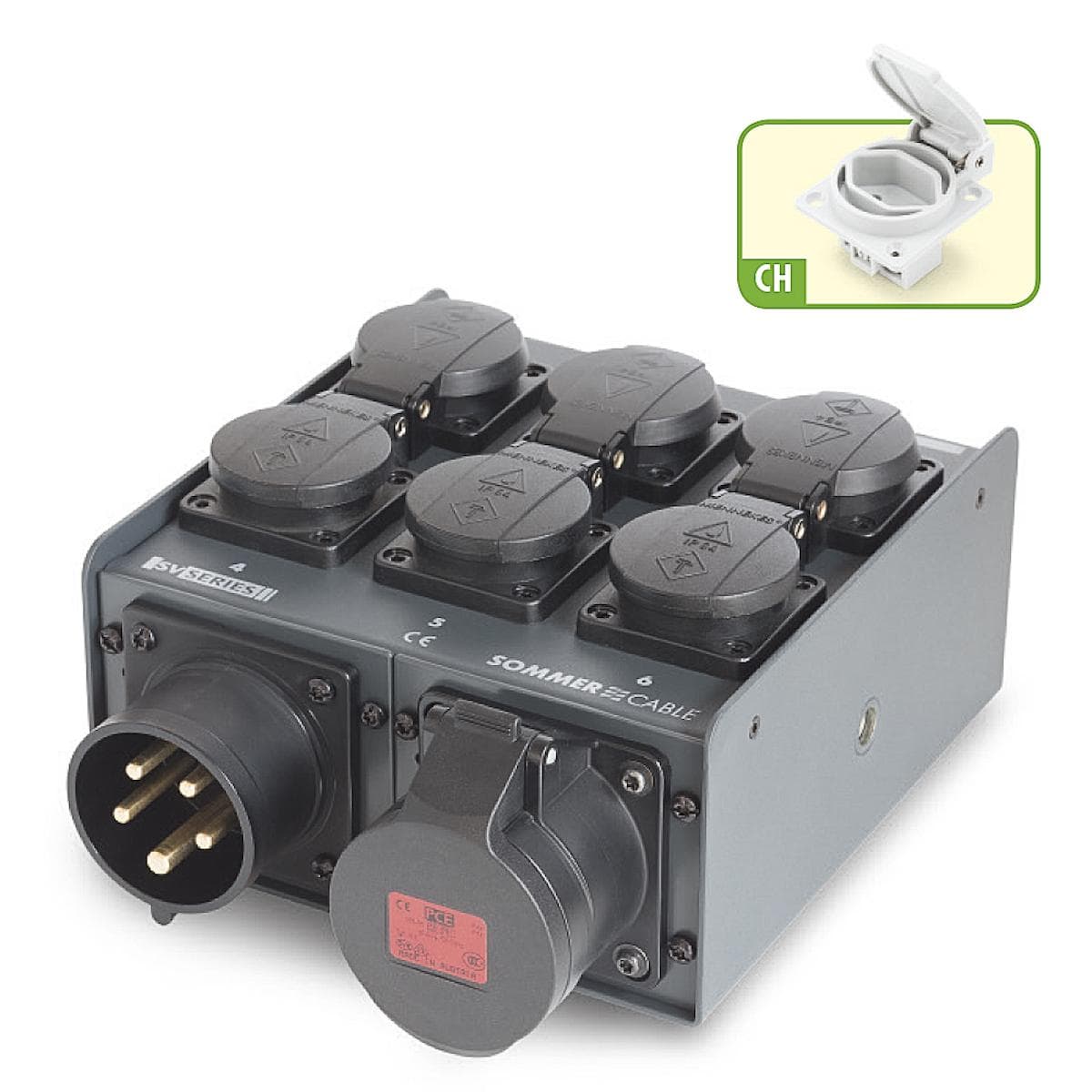 Sommer cable Power Distribution Systems ; MENNEKES | powerCon | 6 x SEV 1011