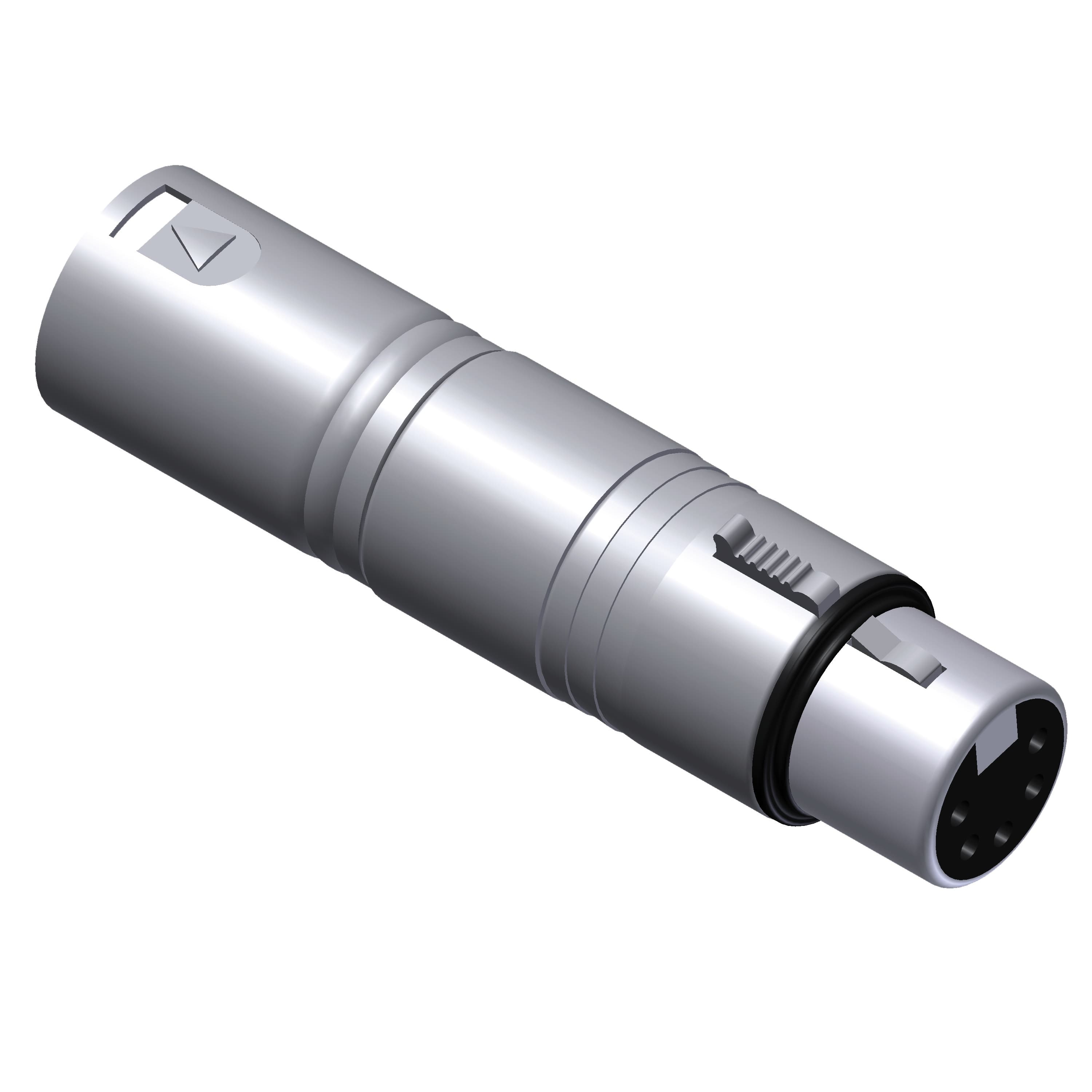 DMX adapter - 3-pin XLR male - 5-pin XLR female Adapter 2