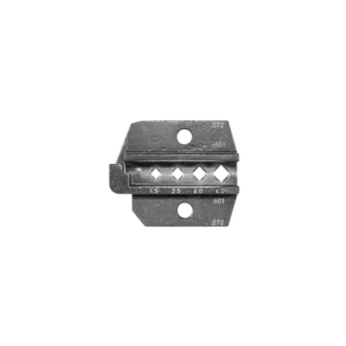 Crimp die for WCZ1200: Crimping pliers for twisted contacts, 4-corner crimping, red