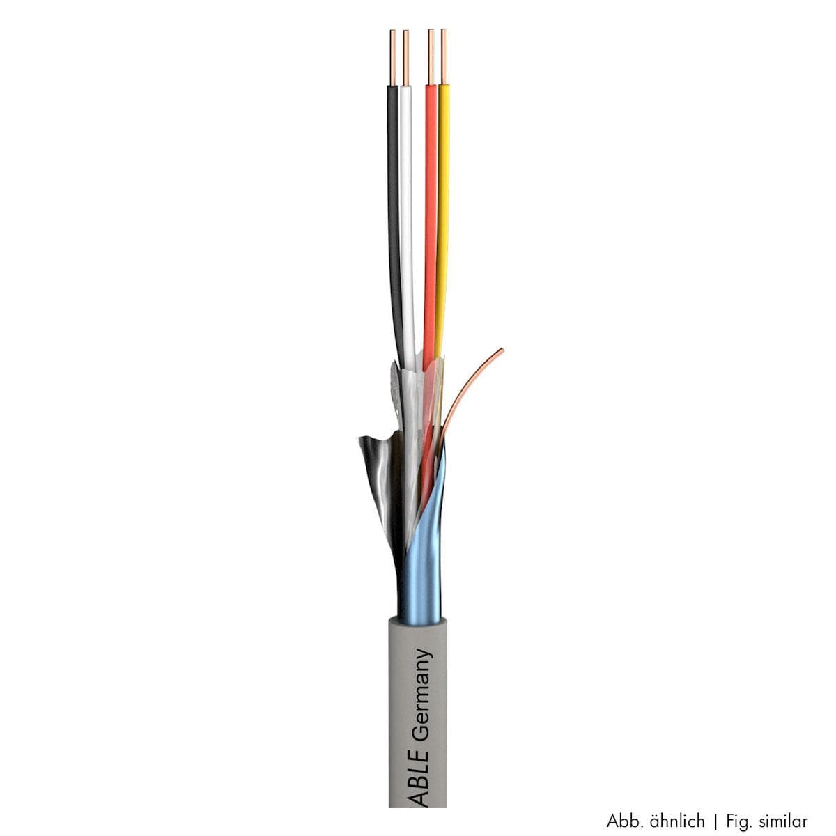 Telecommunication cable Logicable LG; PVC, flame-retardant; grey | 2 x 0,60 mm x number of pairs | 0