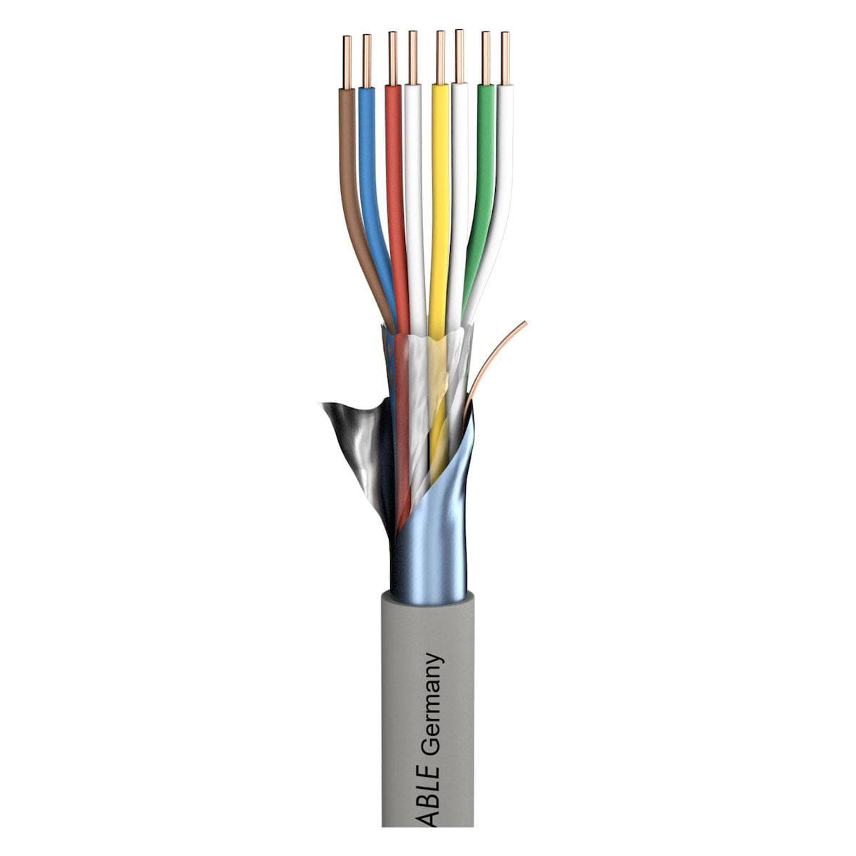 Telecommunication cable Logicable LG; PVC, flame-retardant; grey | 2 x 0,60 mm x number of pairs | 0