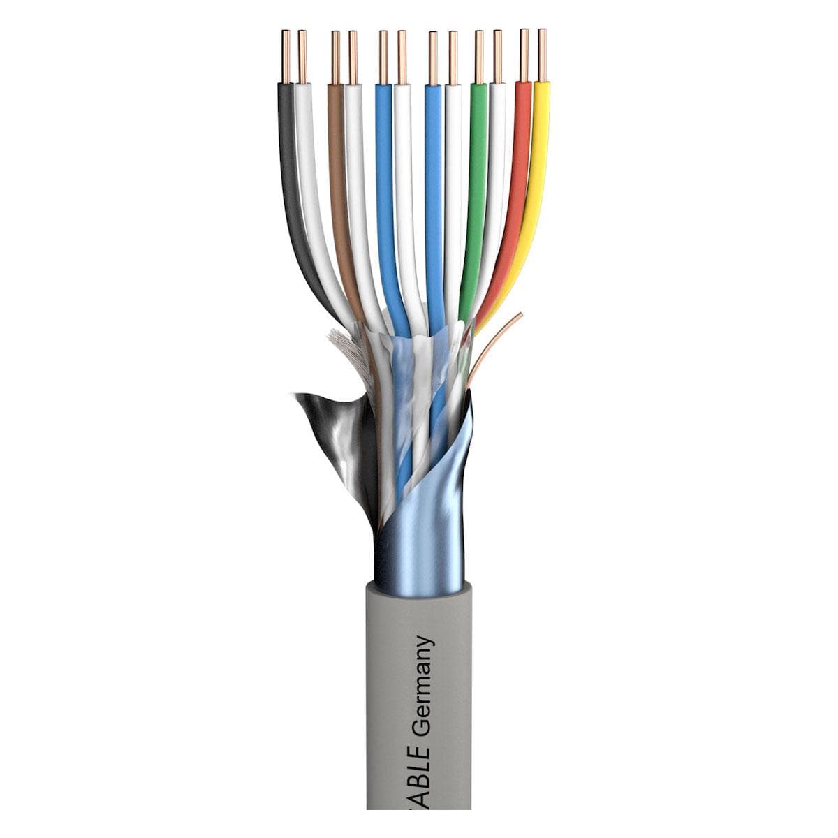 Telecommunication cable Logicable LG; PVC, flame-retardant; grey | 2 x 0,60 mm x number of pairs | 0