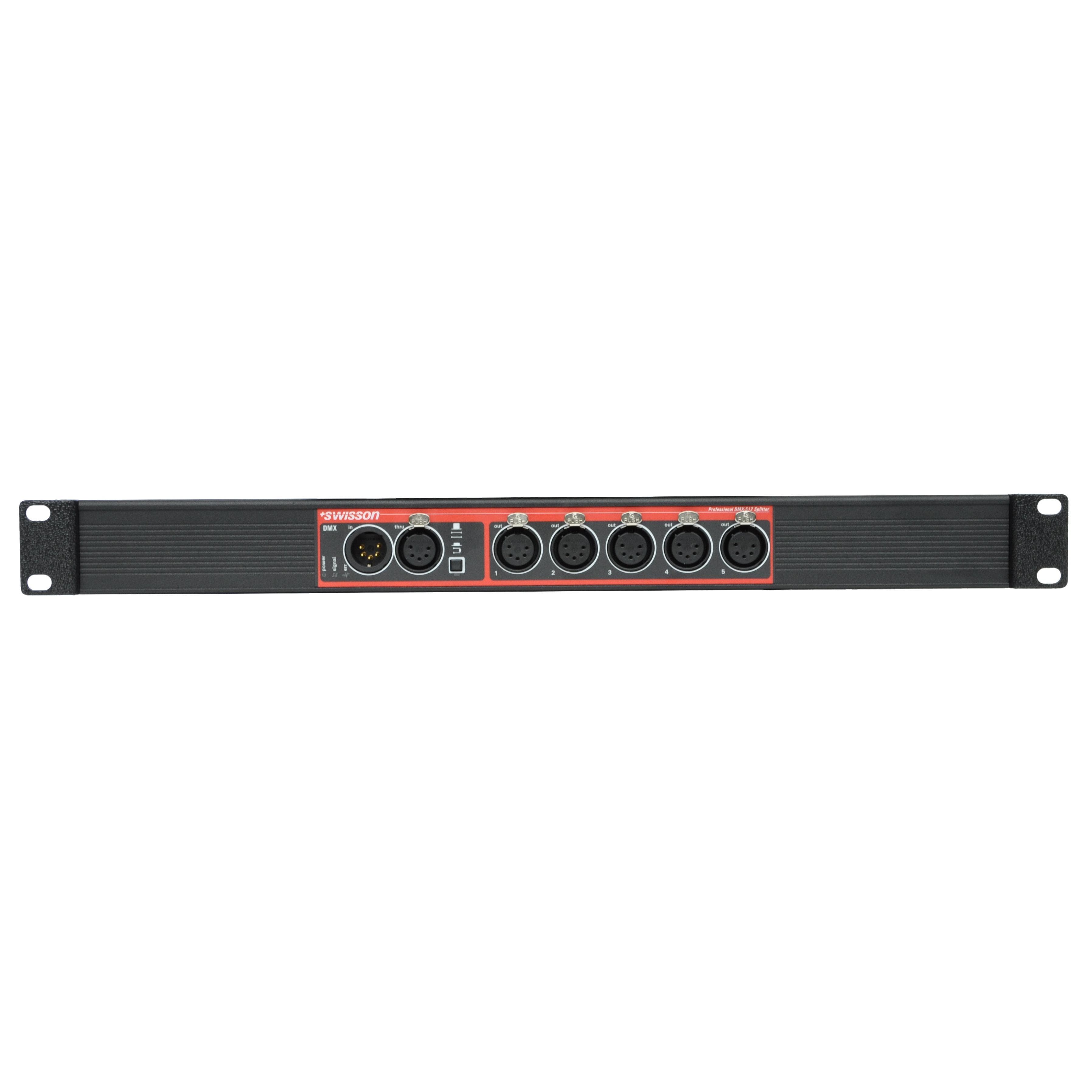 XSP-5R DMX Splitter, Single-Rack, 5 outputs, 5pin XLR