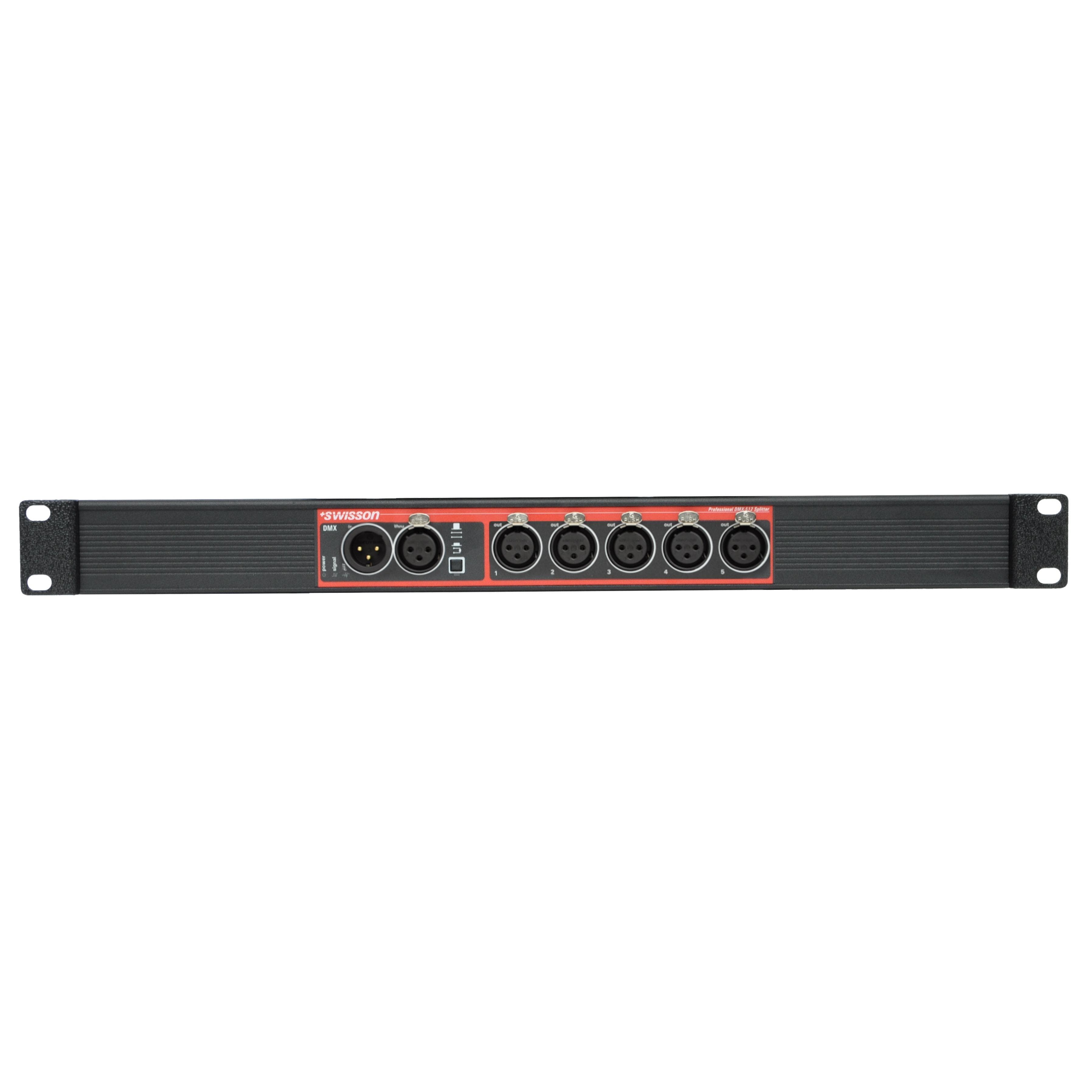 XSP-3R DMX Splitter, Single-Rack, 5 outputs, 3pin XLR