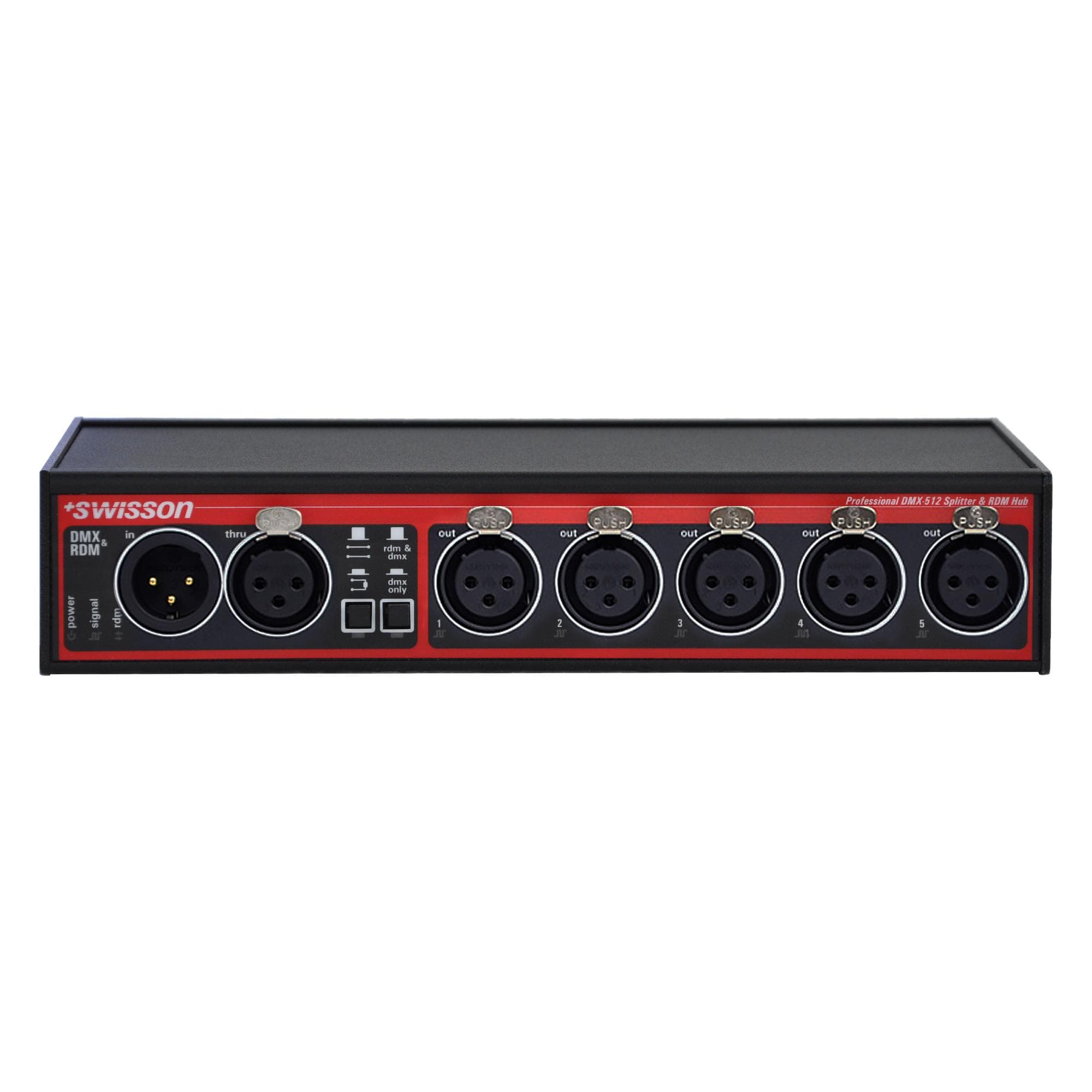 XSR-3B DMX&RDM Splitter, Box, 5 outputs, 3pin XLR