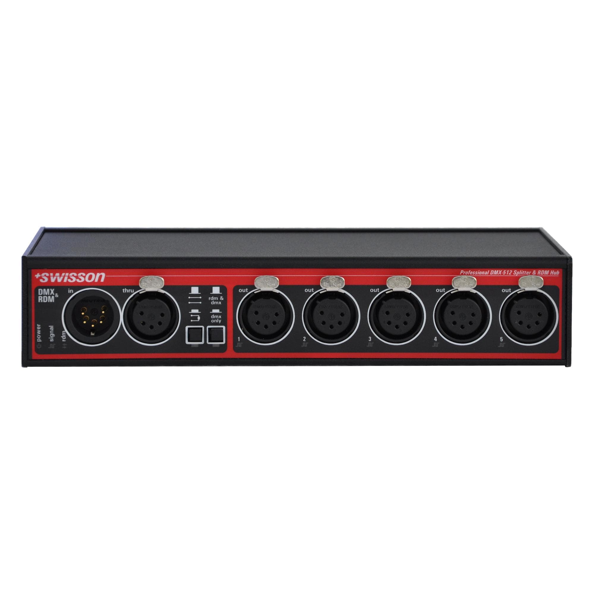 XSR-5B DMX&RDM Splitter, Box, 5 outputs, 5pin XLR
