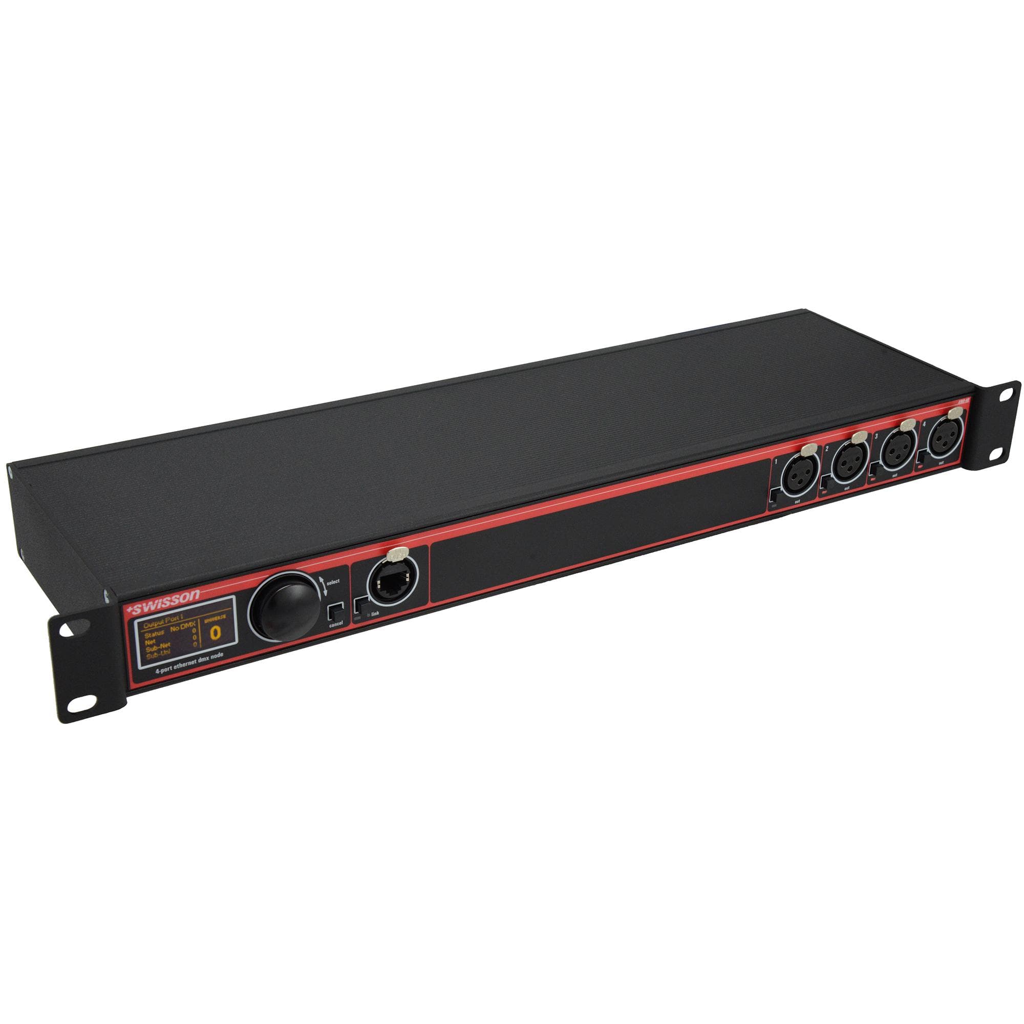 XND-4R3 4 port Ethernet DMX Node, 19", 3pin XLR