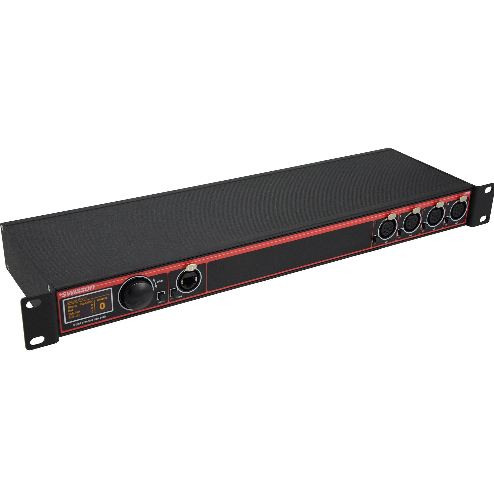 XND-4R5 4 port Ethernet DMX Node, 19", 5pin XLR