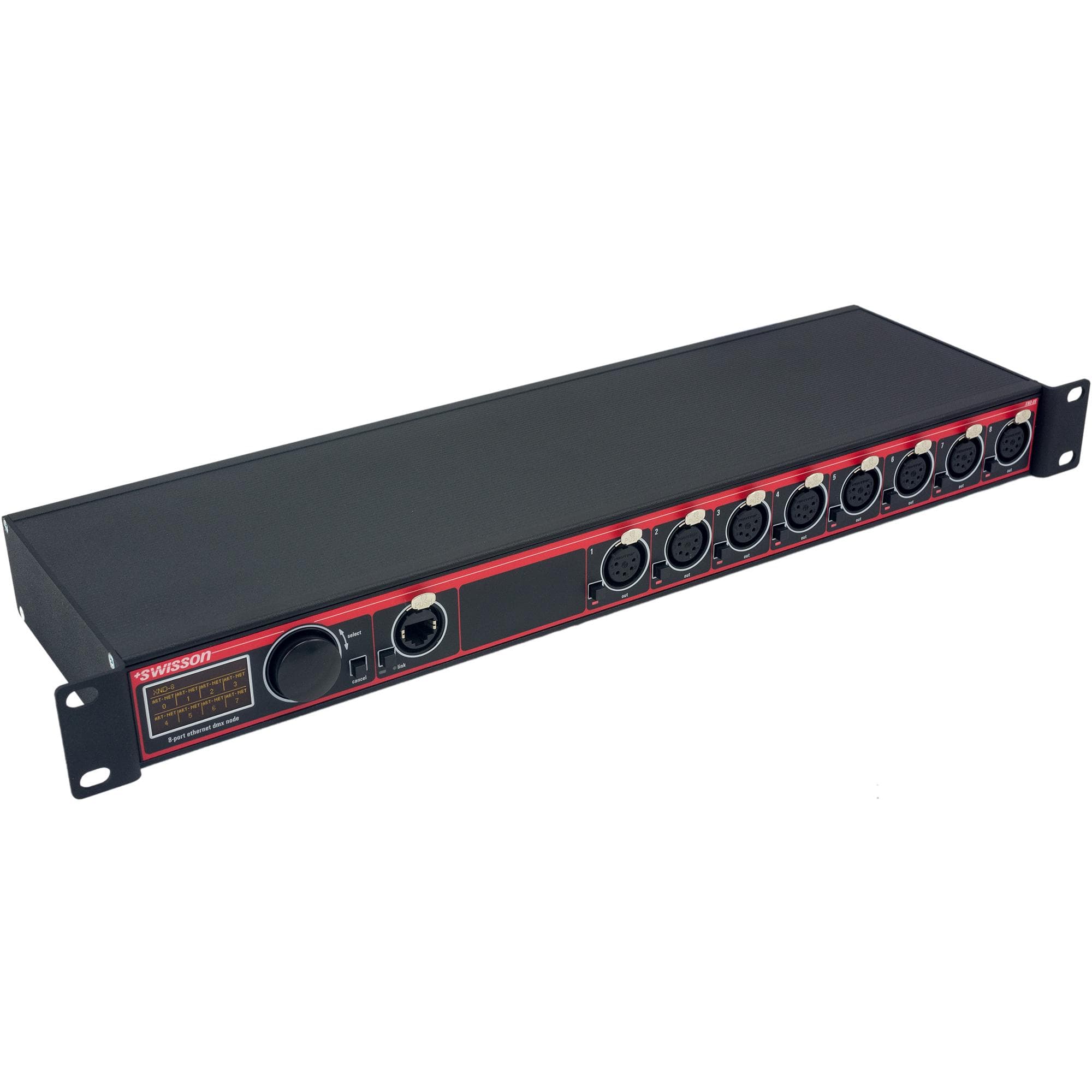 XND-8R5 8 port Ethernet DMX Node, 19", 5pin XLR