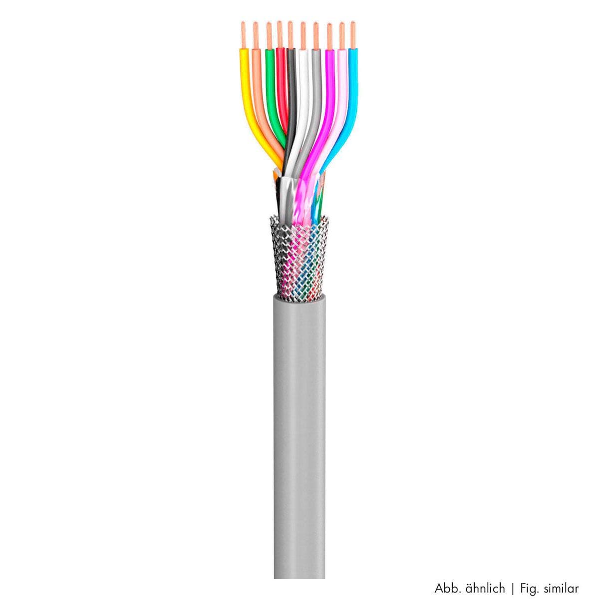 control lead SC-Control Flex; 18 x0,14 mm²; PVC, flame-retardant, Ø 7,10 mm; grey; Eca