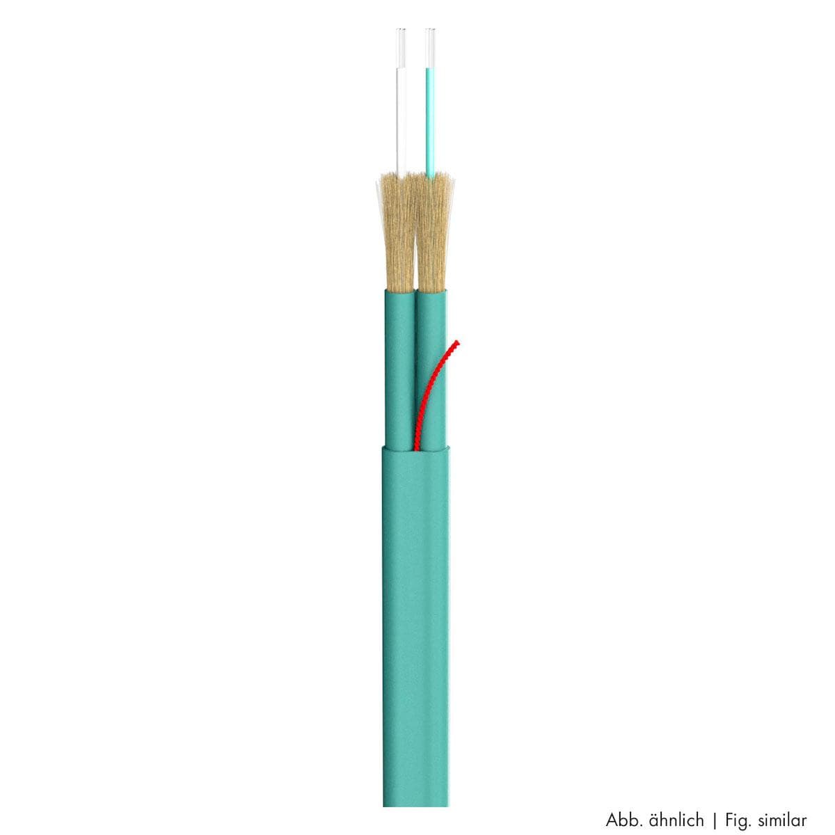 Optical fiber SC-Octopus-G; 4 x 50/125 µm OM3; LSZH Ø 6,80 mm; aqua