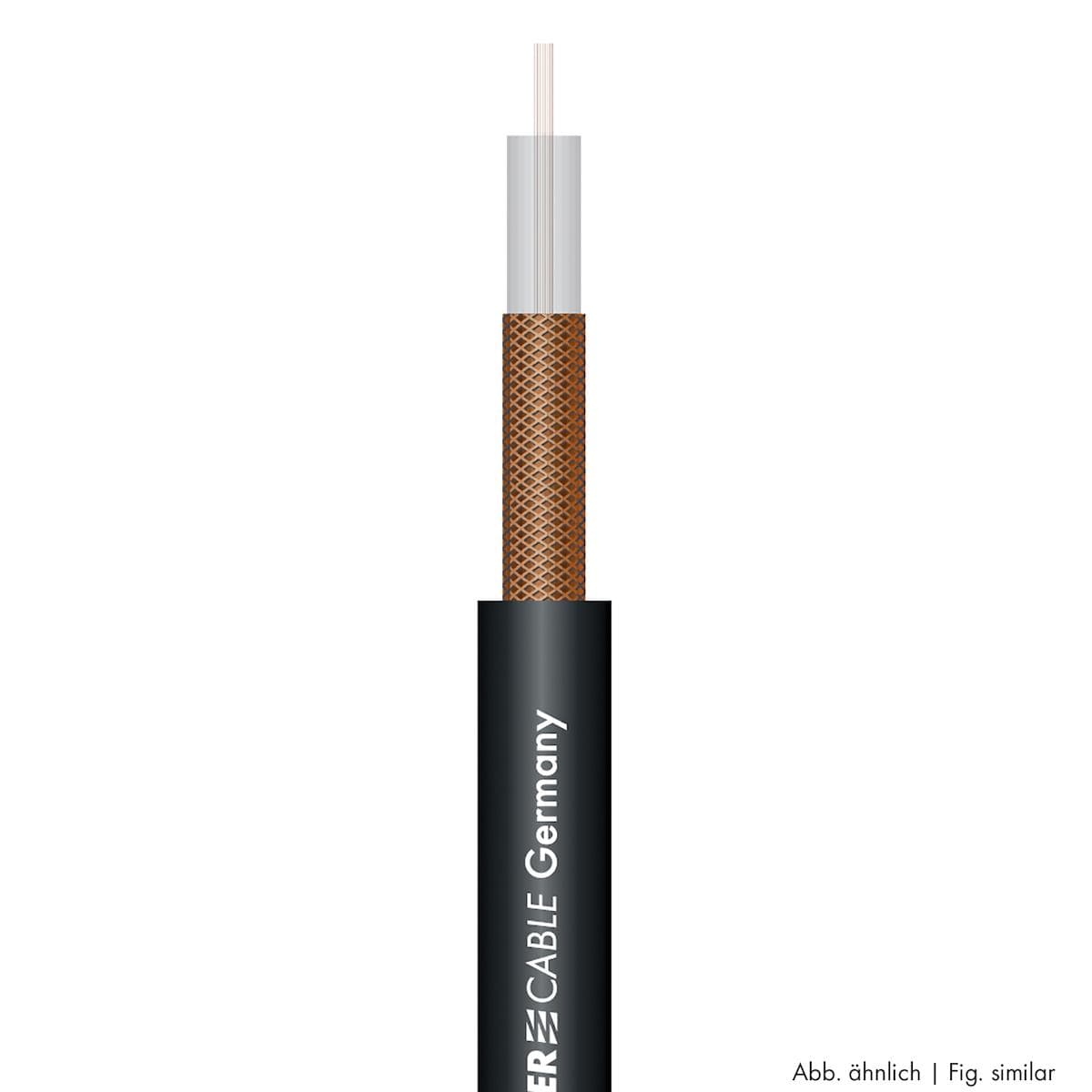 video cable SC-Focusline M; 1 x 0,60; PVC Ø 6,20 mm; black