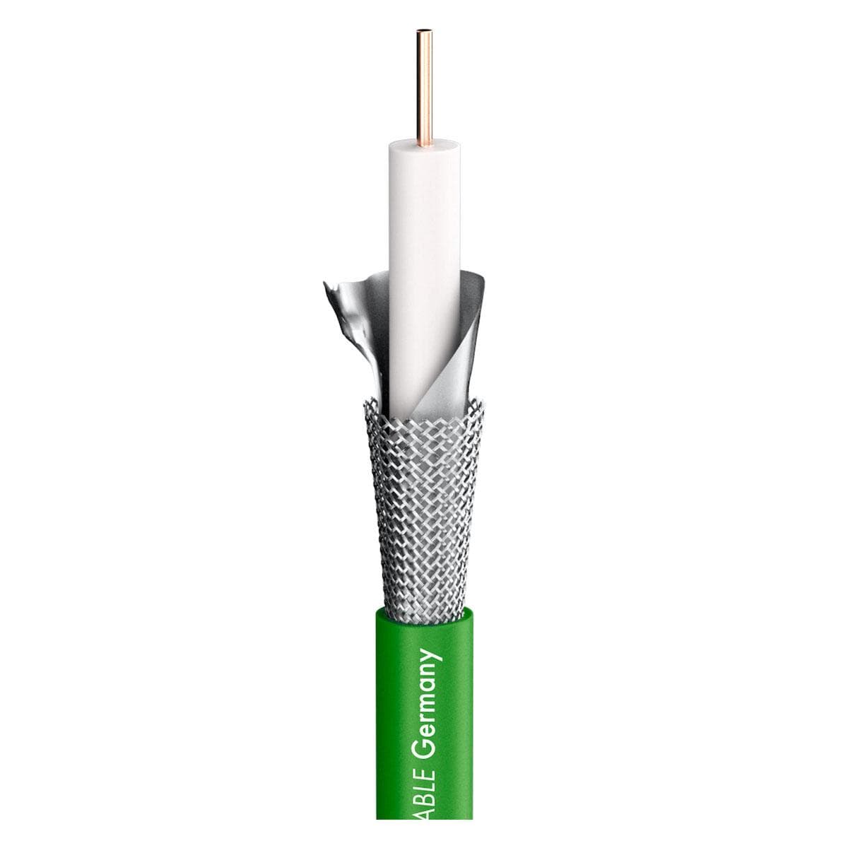 video cable SC-RG Classic Broadcast; 1 x 1,00; FRNC Ø 7,10 mm; green