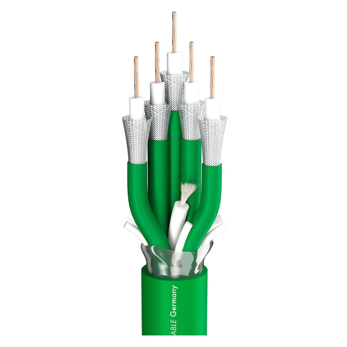 video cable SC-Vector Plus 5; 1 x 1,20; FRNC Ø 22,10 mm; green