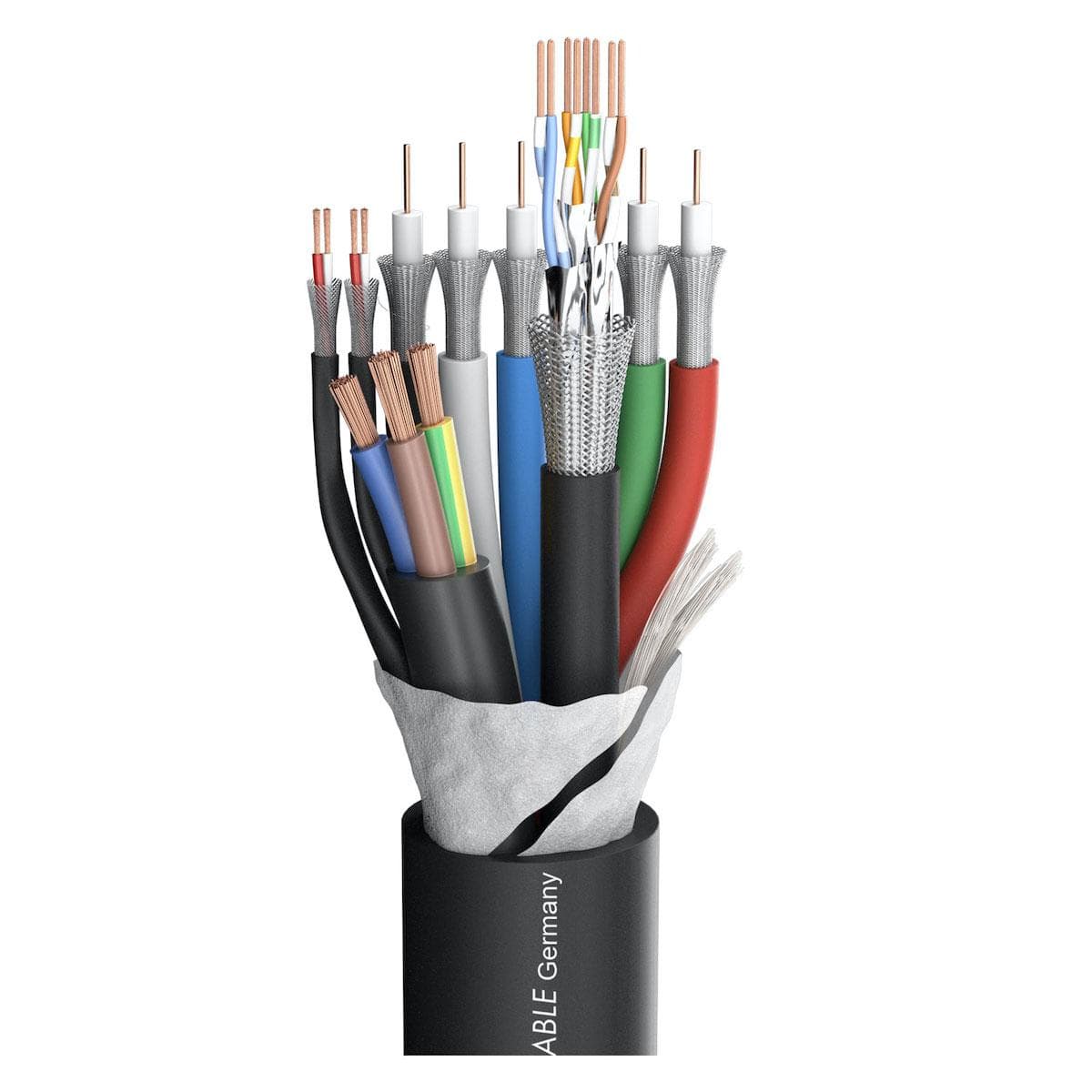 Transit MC5231 HD-0.8; video: 5 x 0,60/2,80; audio: 2 x 2 x 0,15 mm²; power: 3 x 2,50 mm²; 1 x CAT.7