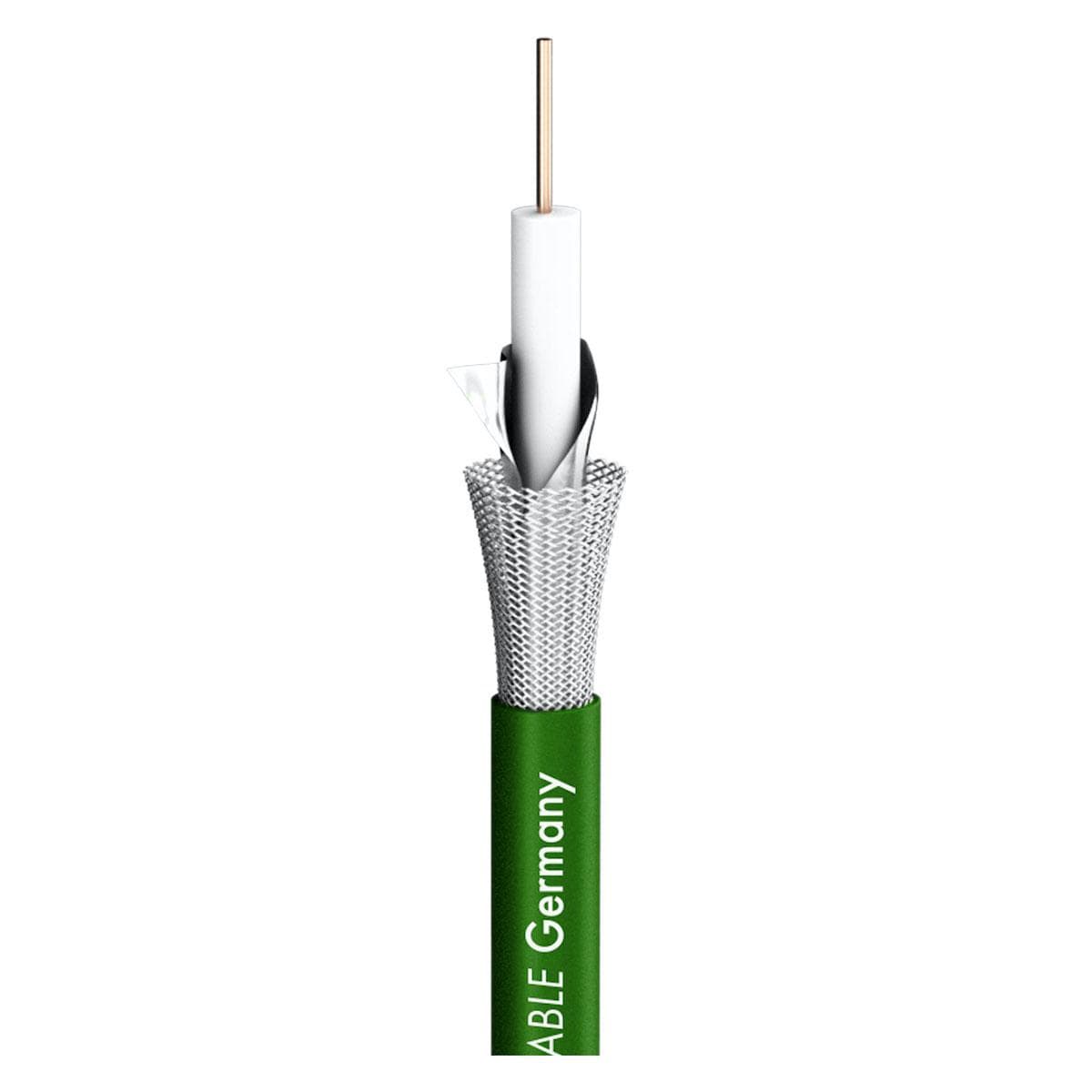 video cable SC-Slimline; 1 x 0,60; PVC Ø 4,20 mm; green
