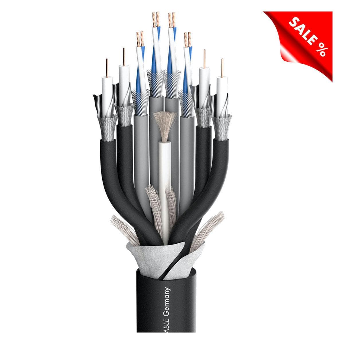 Transit MC4400 Kombi HD-SDI; video: 4 x 0,60/2,80; audio: 4 x 2 x 0,14 mm²; PUR Ø 15,60 mm; black