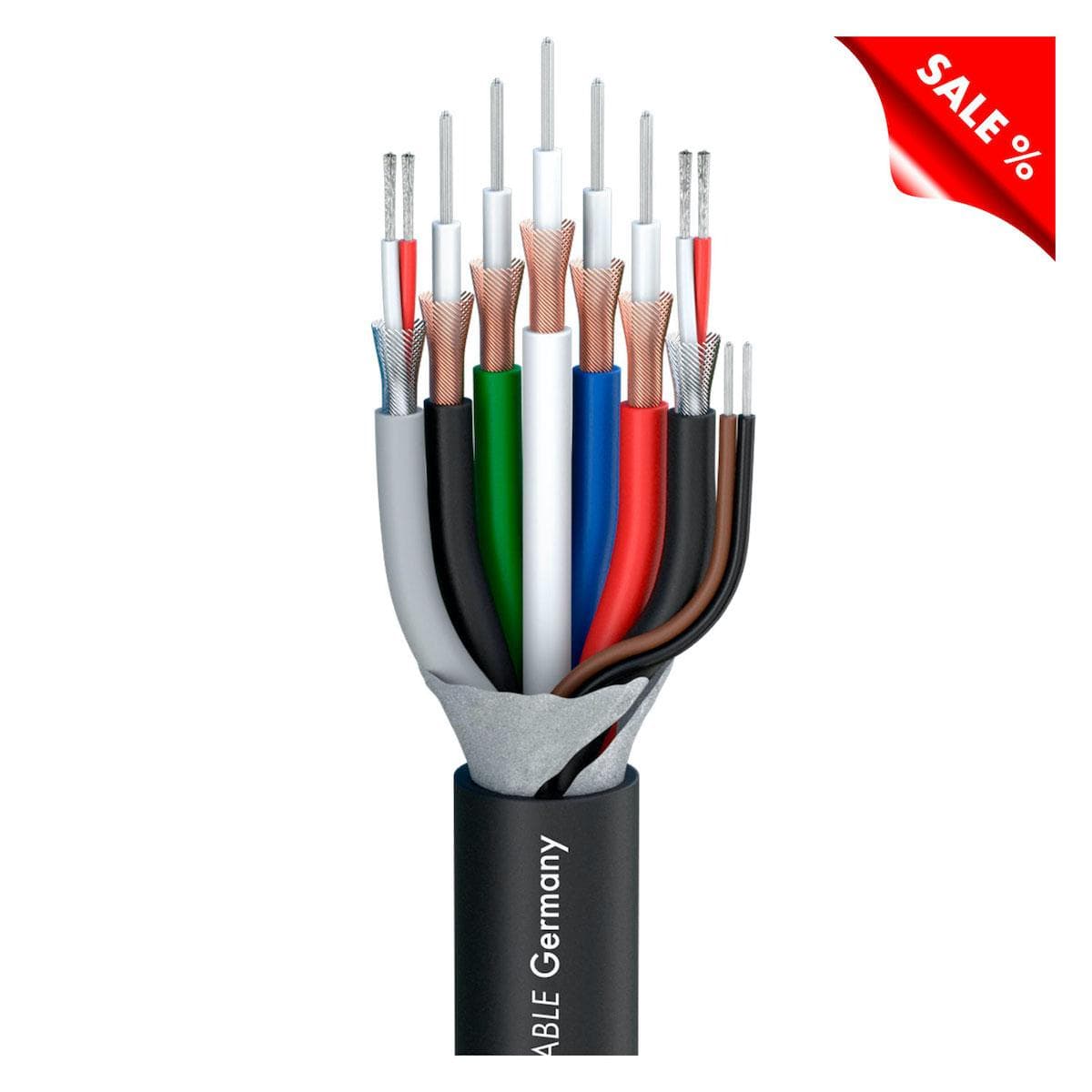 Transit Mini Kombi TMK 522; video: 5 x 0,34/1,60; audio: 2 x 2 x 0,08 mm²; 2 x control; PVC Ø 10,00