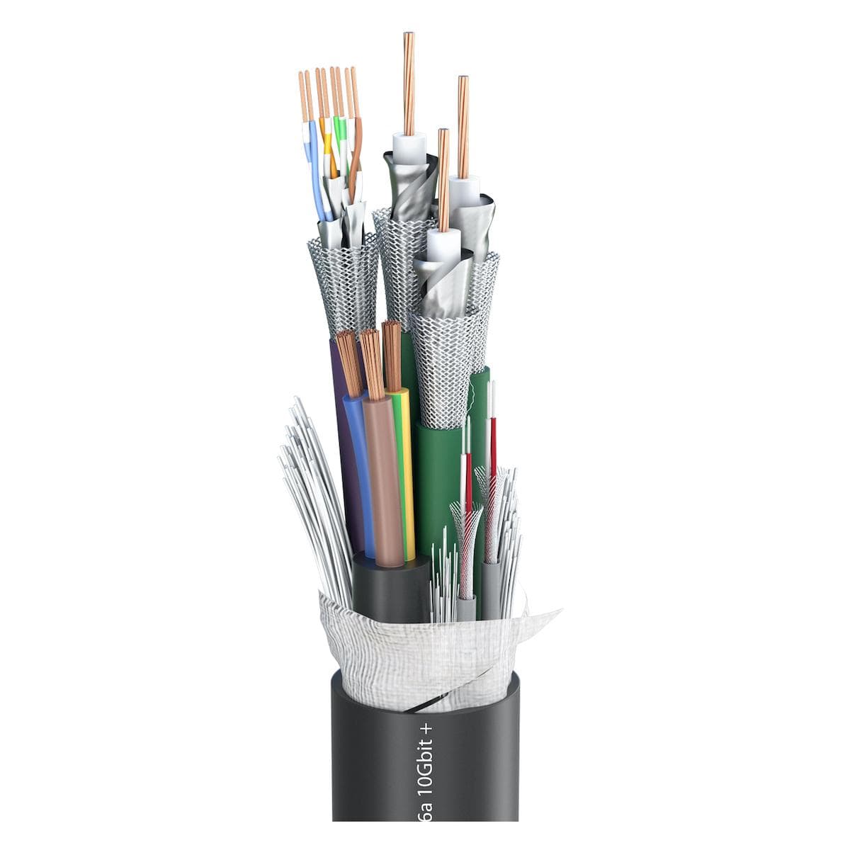 Transit MC 3231 HD-SDI; video: 3 x 1,20/5,00; audio: 2 x 2 x 0,15 mm²; power: 3 x 2,50 mm²; 1 x CAT.