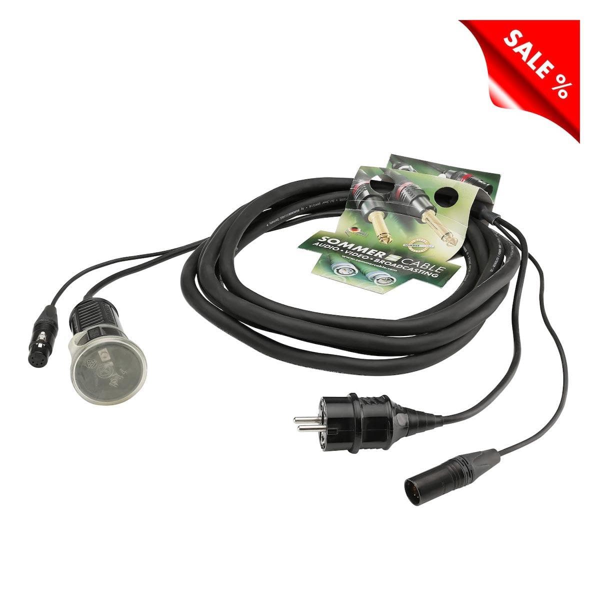 Dmx & power SC-Monolith 1 | XLR + Schuko/XLR + Schuko, NEUTRIK