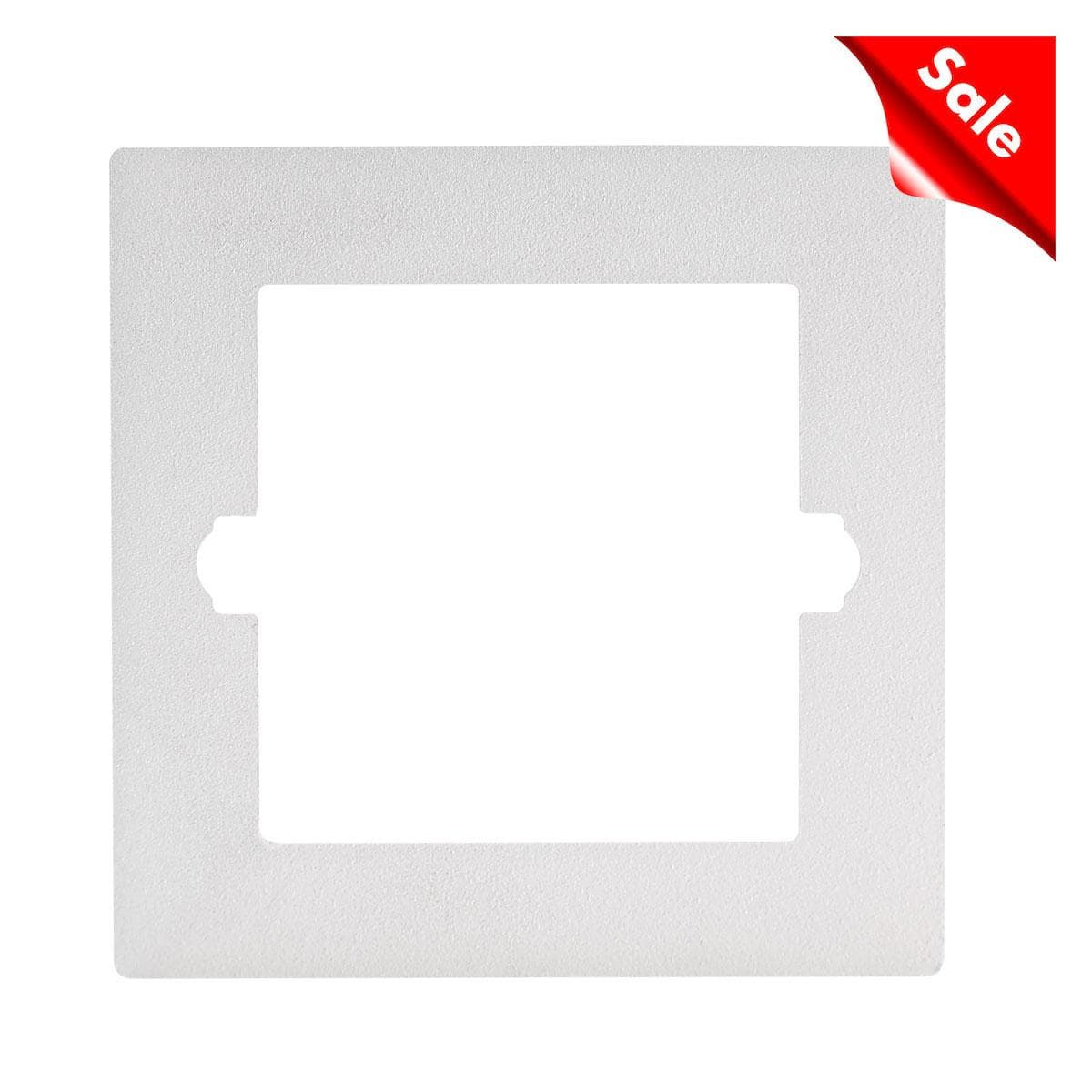 Adapter frame for flush mounting and front panels with rounded corners , scale: 54x54 x1,9 mm, plast