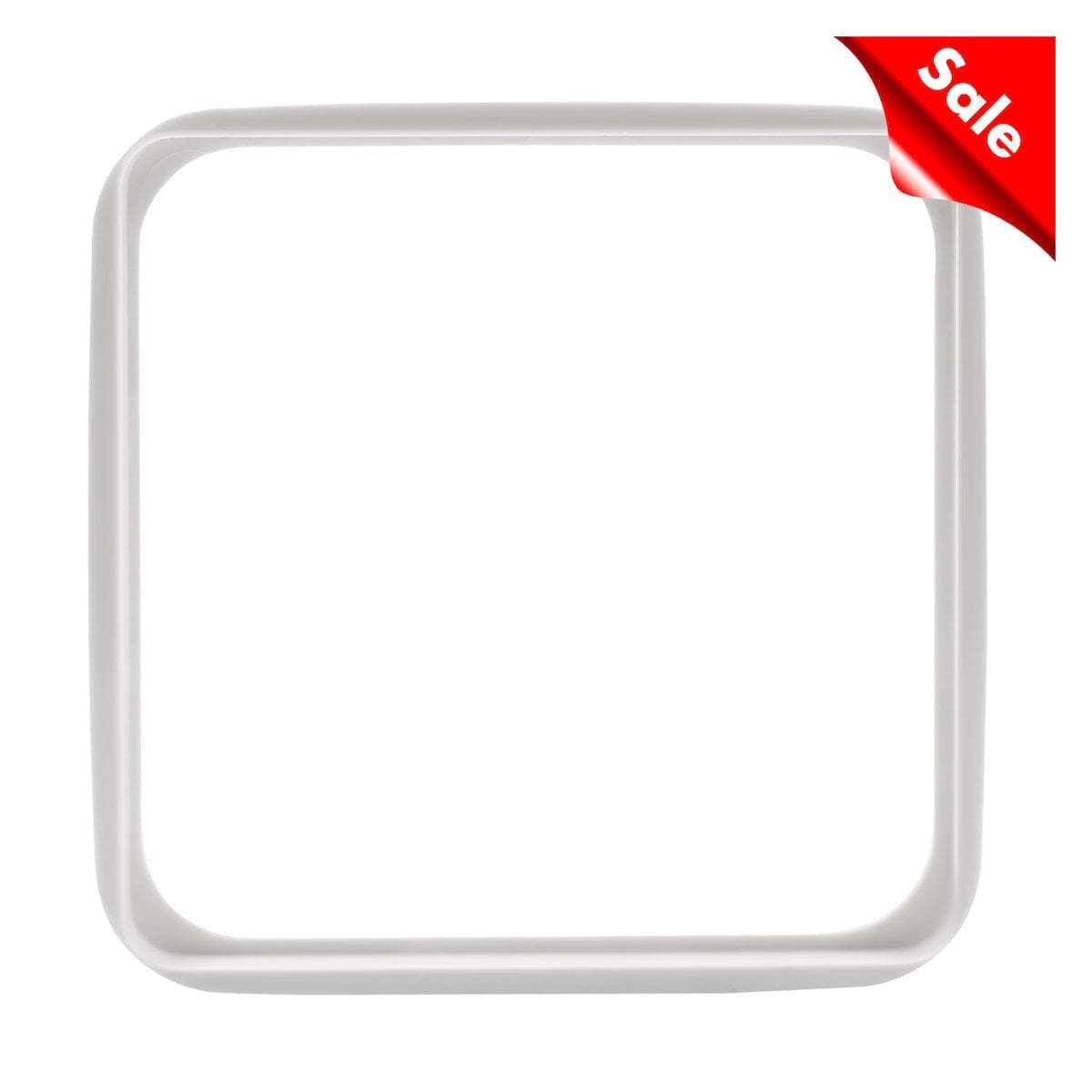 Adapter frame for flush mounting and front panels with rounded corners , scale: 55x55x1,9 mm, plasti