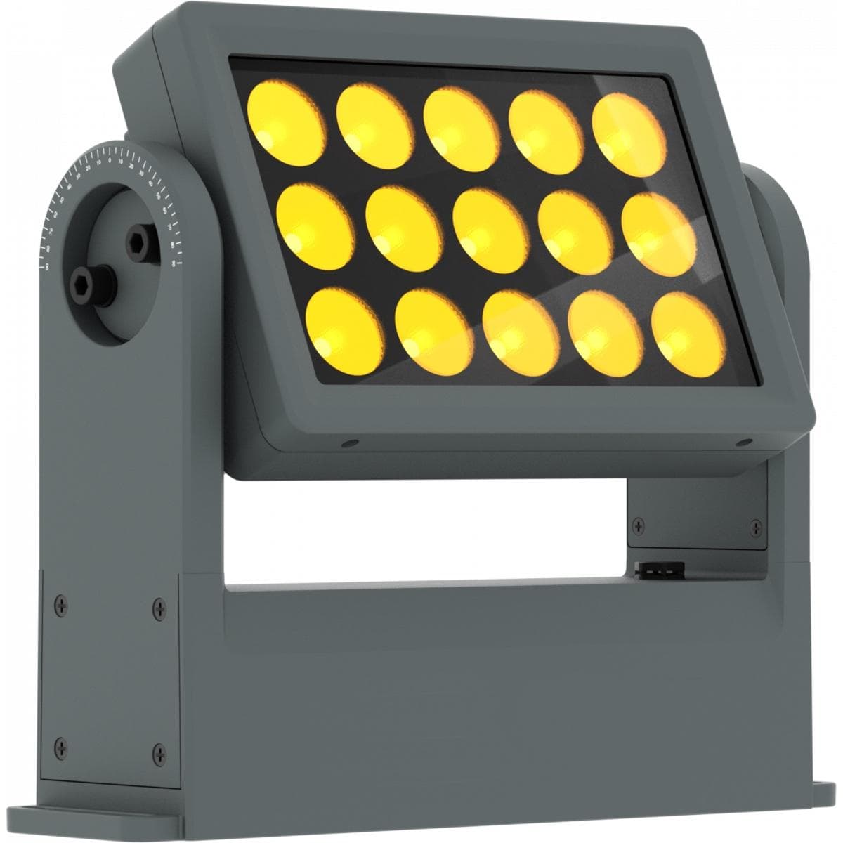 Compact 15x10W RGBW/Fc outdoor IP66 LED wash light for exterior installations