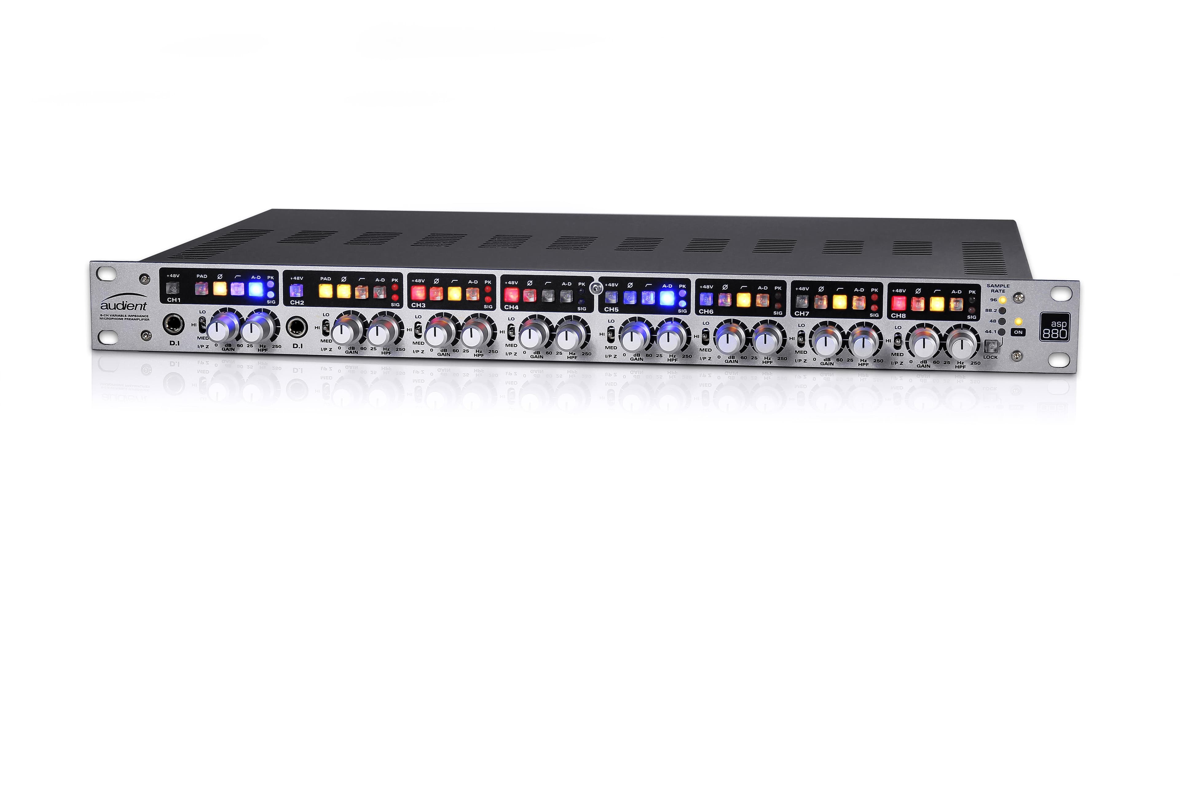 8 Channel Mic Pre with VariZ, HPFs & Inserts and built in ADC (AES/SPDIF/ADAT)