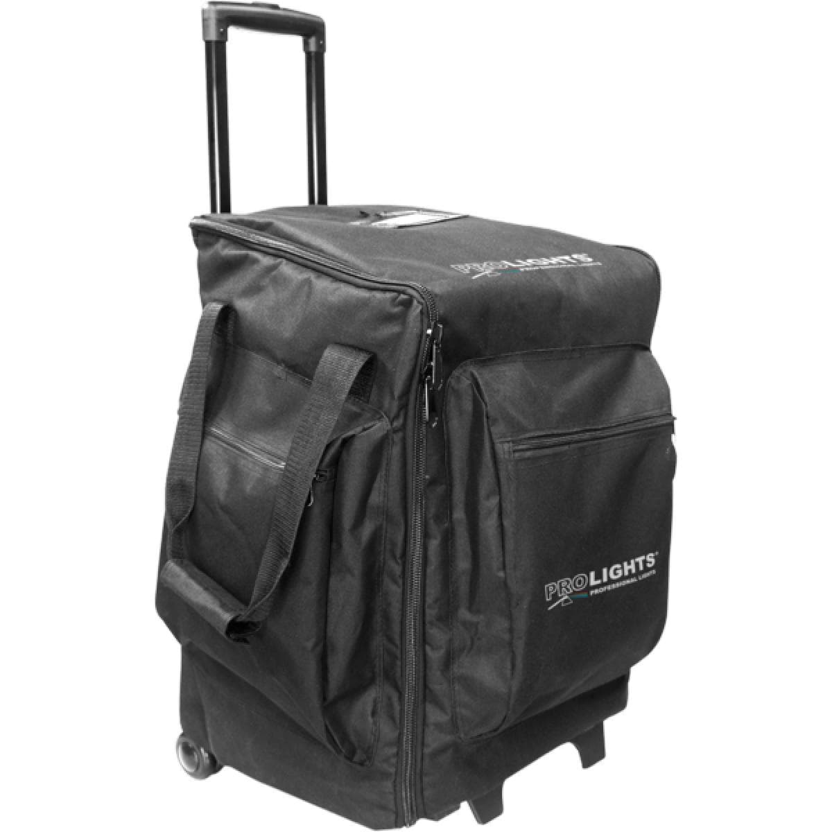 Nylon trolley bag for light effects, 4(int)-3(ext) compartments, dim.510x585x400mm