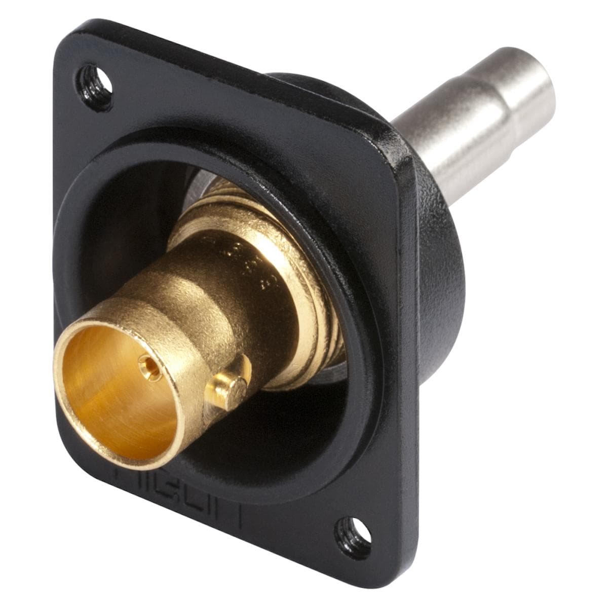 HICON BNC 3G-SDI crimp-female connector 0.6/2.8, ground isolated, Type D M3, gold