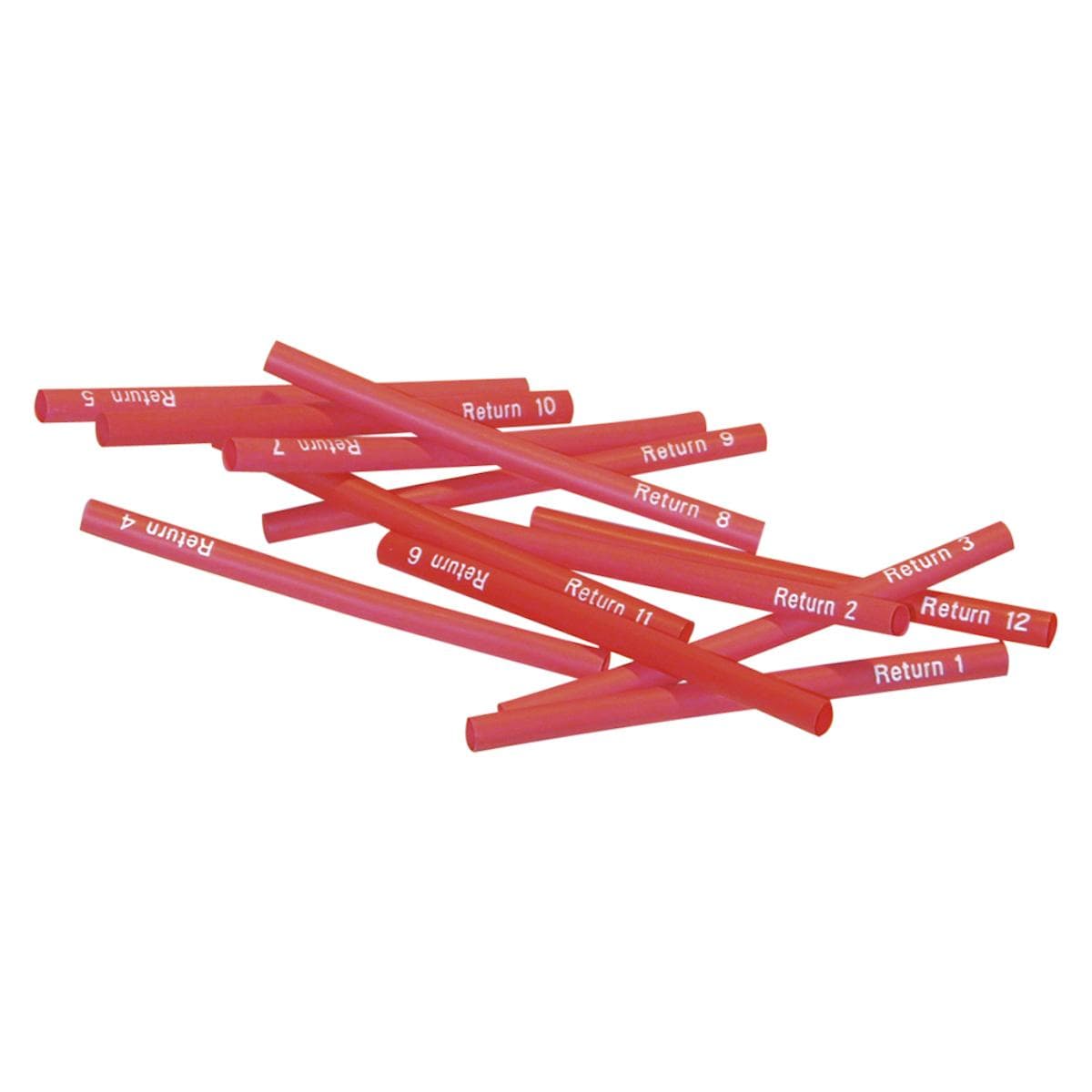 Sommer cable Shrink-on tube, Return 1 – Return 12, red