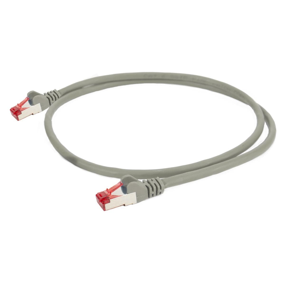 Cat.6a LAN, 8 x 0,14 mm² | RJ45 / RJ45 | 10,00m | grey