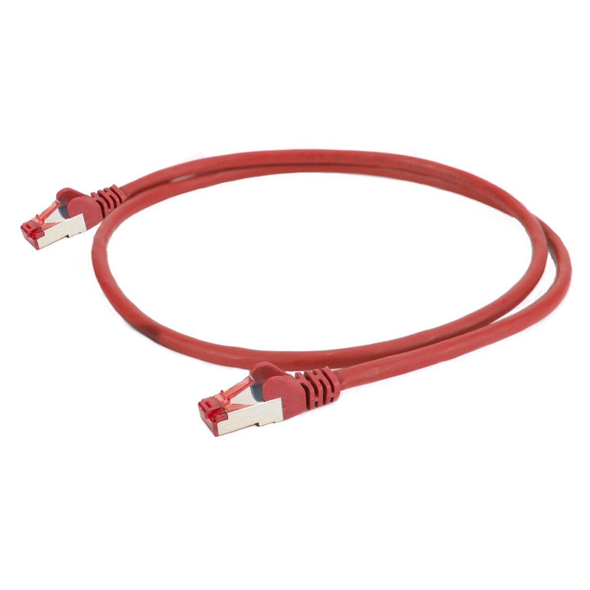 Cat.6a LAN, 8 x 0,14 mm² | RJ45 / RJ45 | 10,00m | red