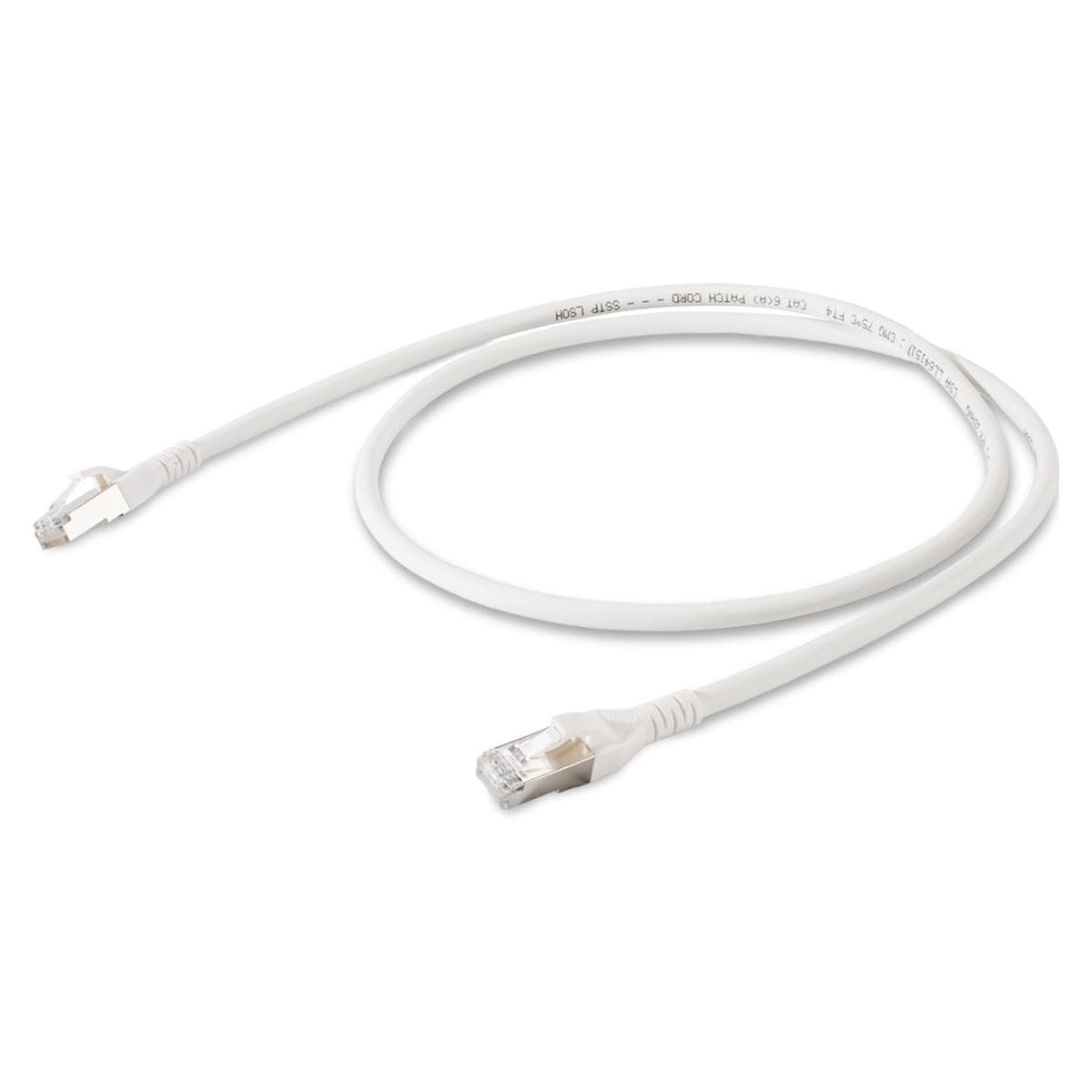 Cat.6a LAN, 8 x 0,14 mm² | RJ45 / RJ45 | 5,00m | white