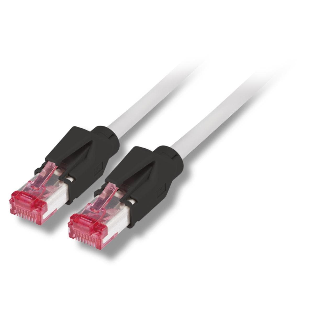 Cat.6a LAN-Patch, 8 x 0,14 mm² | RJ45 / RJ45, HIROSE | 3,00m | black