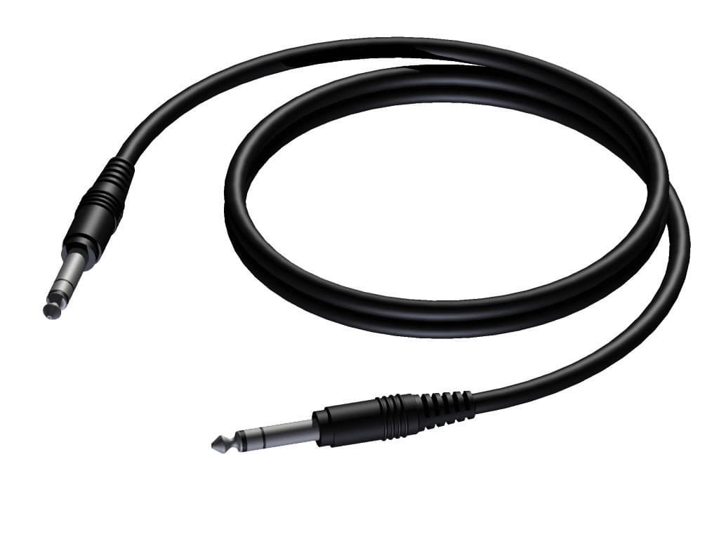 6.3 mm Jack male stereo - 6.3 mm Jack male stereo 10 meter