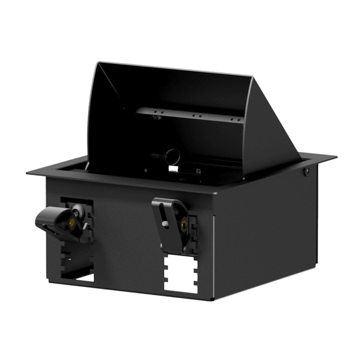 CASY In-table mount box - 4 space Black version - RAL9004