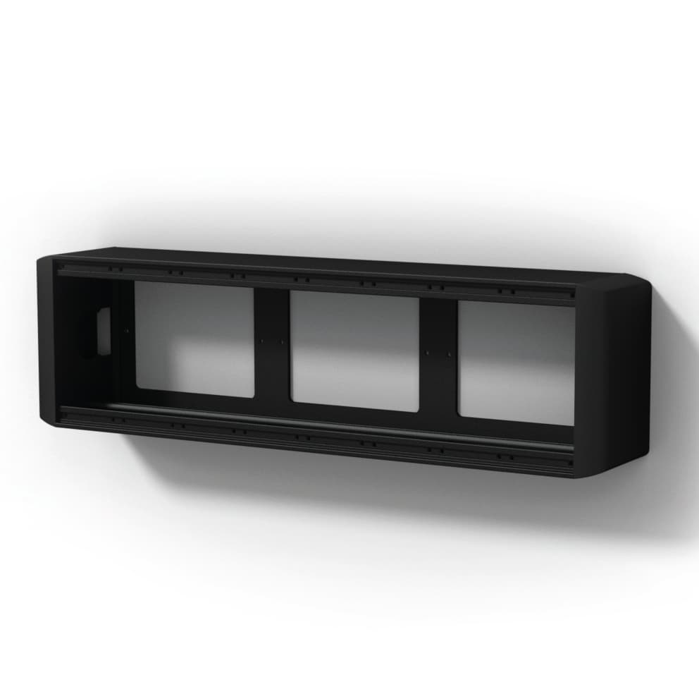 CASY on-wall chassis - 8 space Black