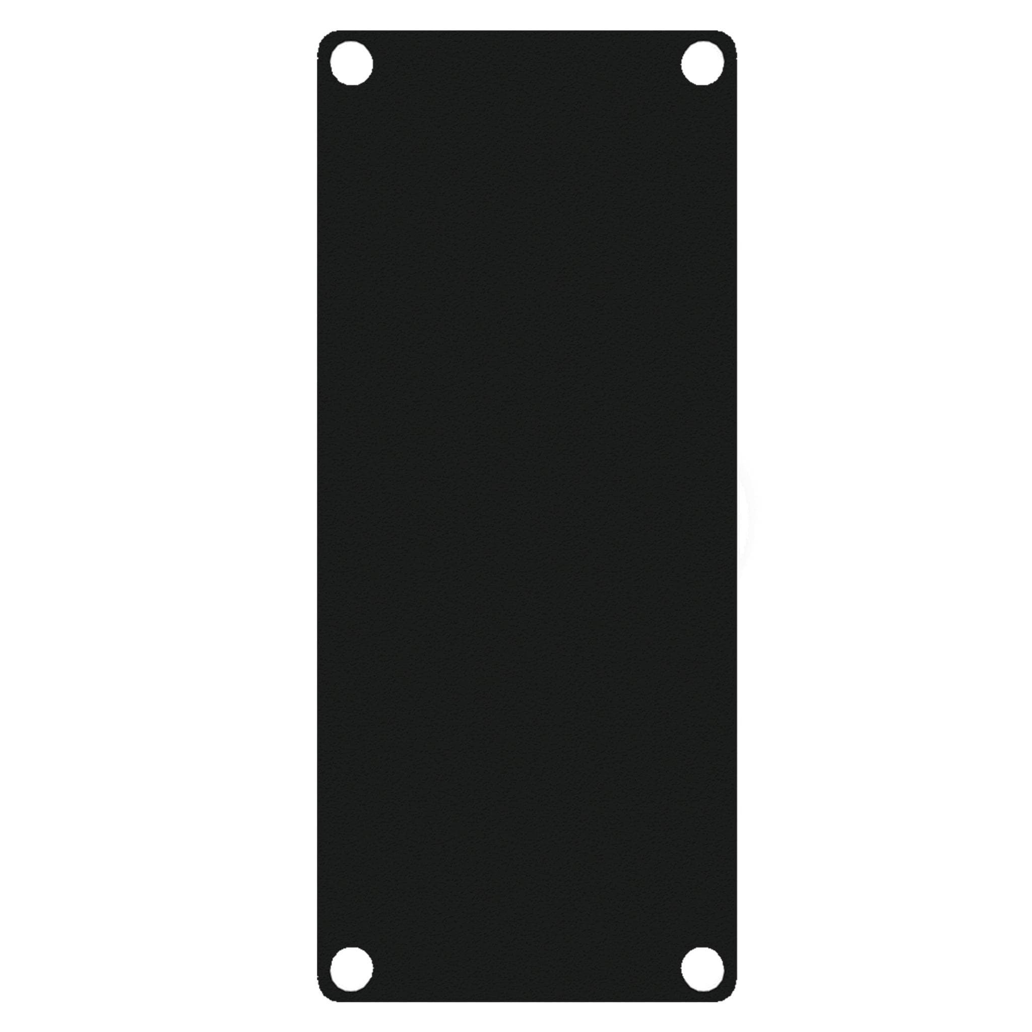 CASY 1 space closed blind plate Black version