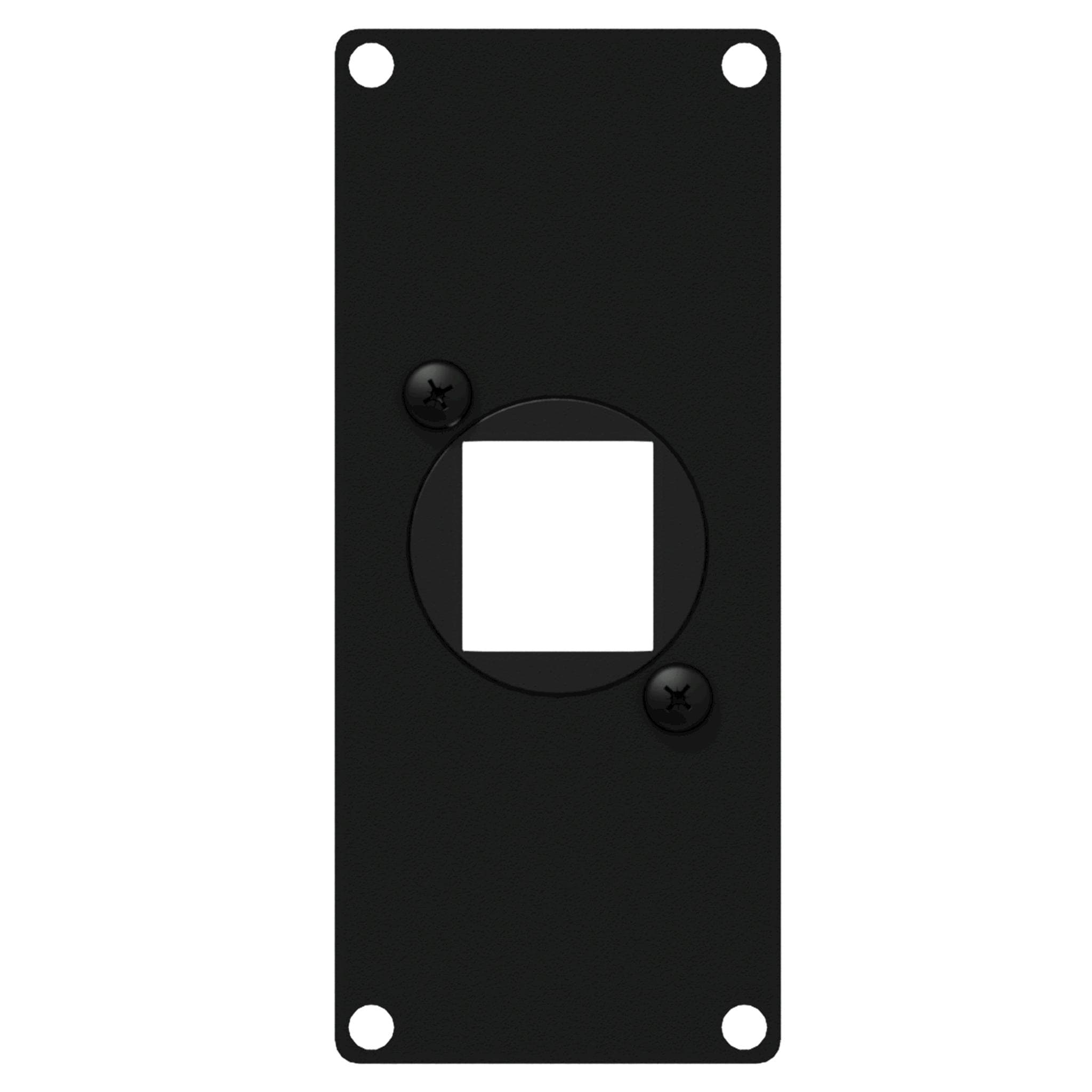 Casy 1 space cover plate - 1x Keystone adapter Black version