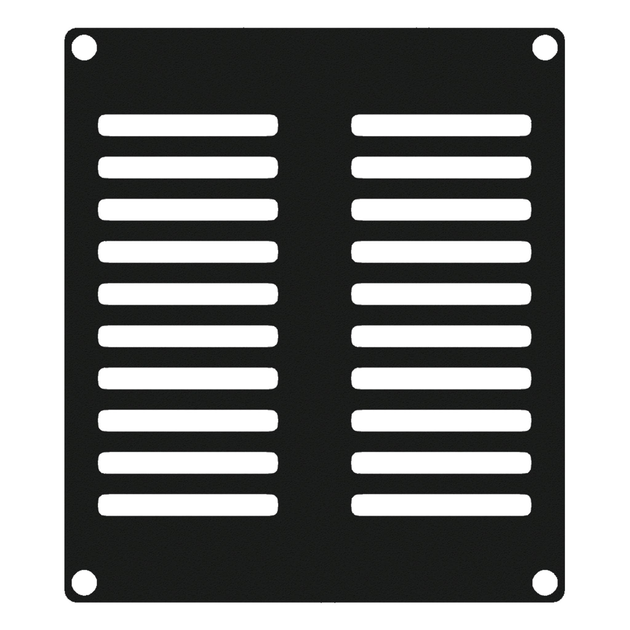 CASY 2 space vented blind plate Black version